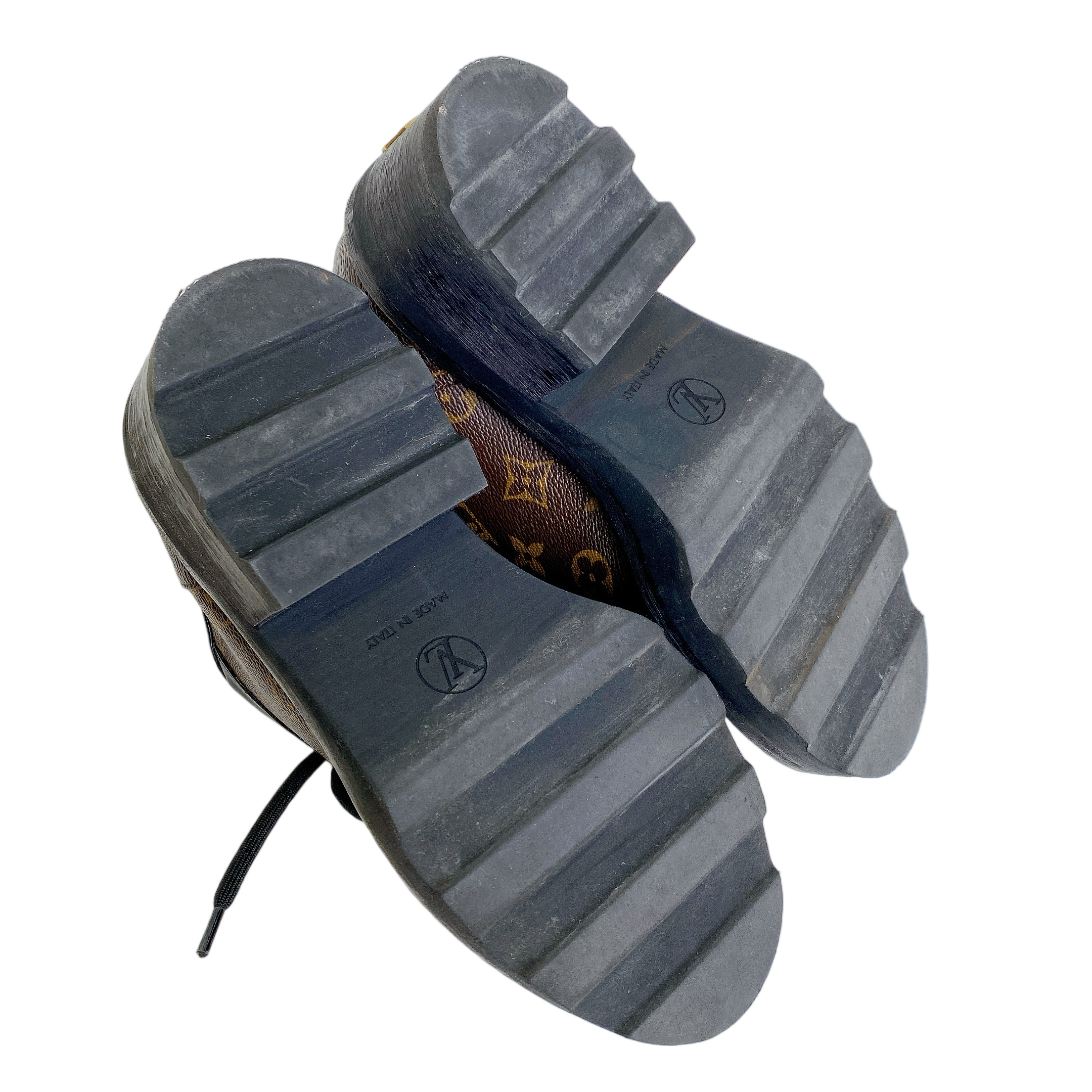 LV MONOGRAM CALFSKIN BEAUBOURG PLATFORM DERBY