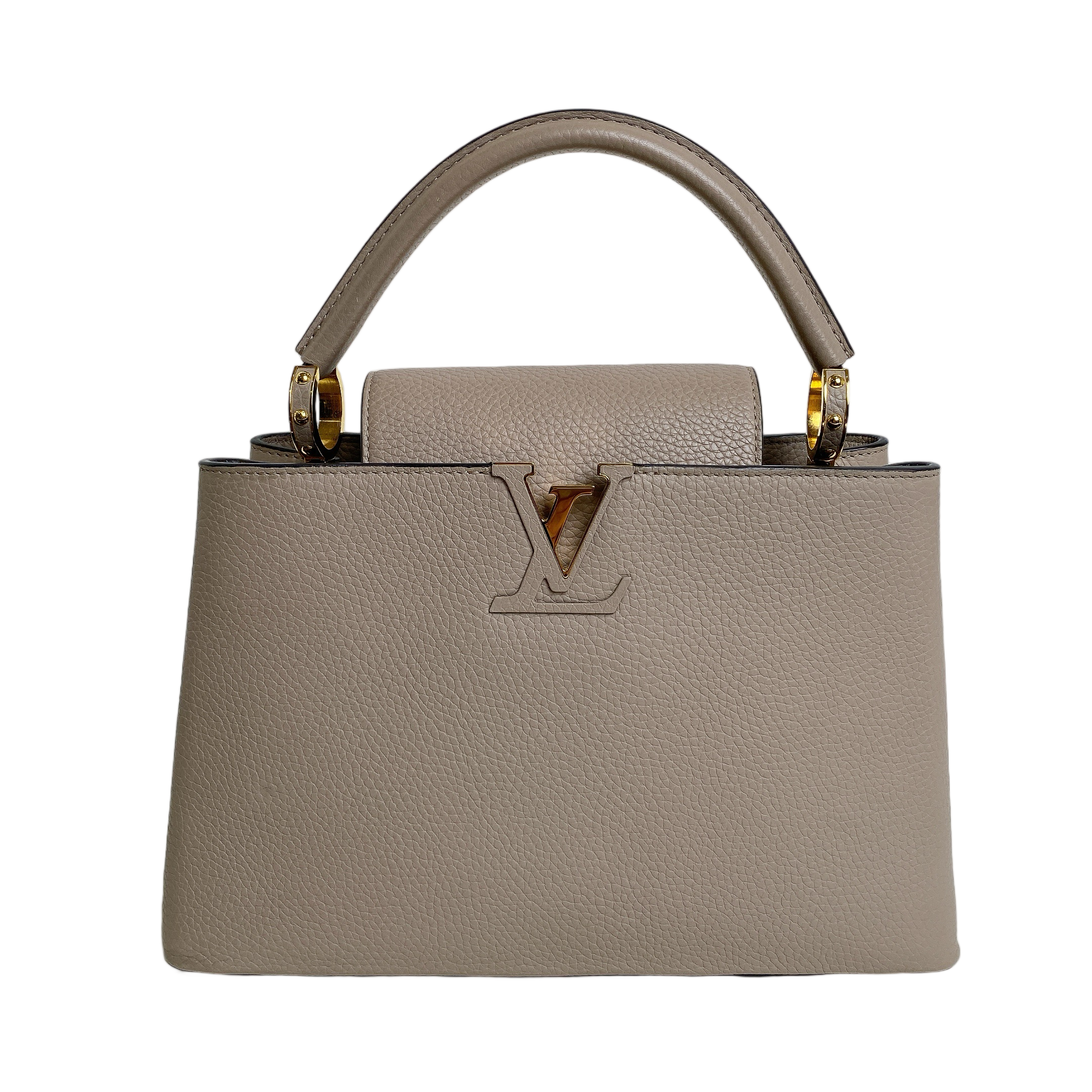 LV CAPUCINES MM IN BEIGE