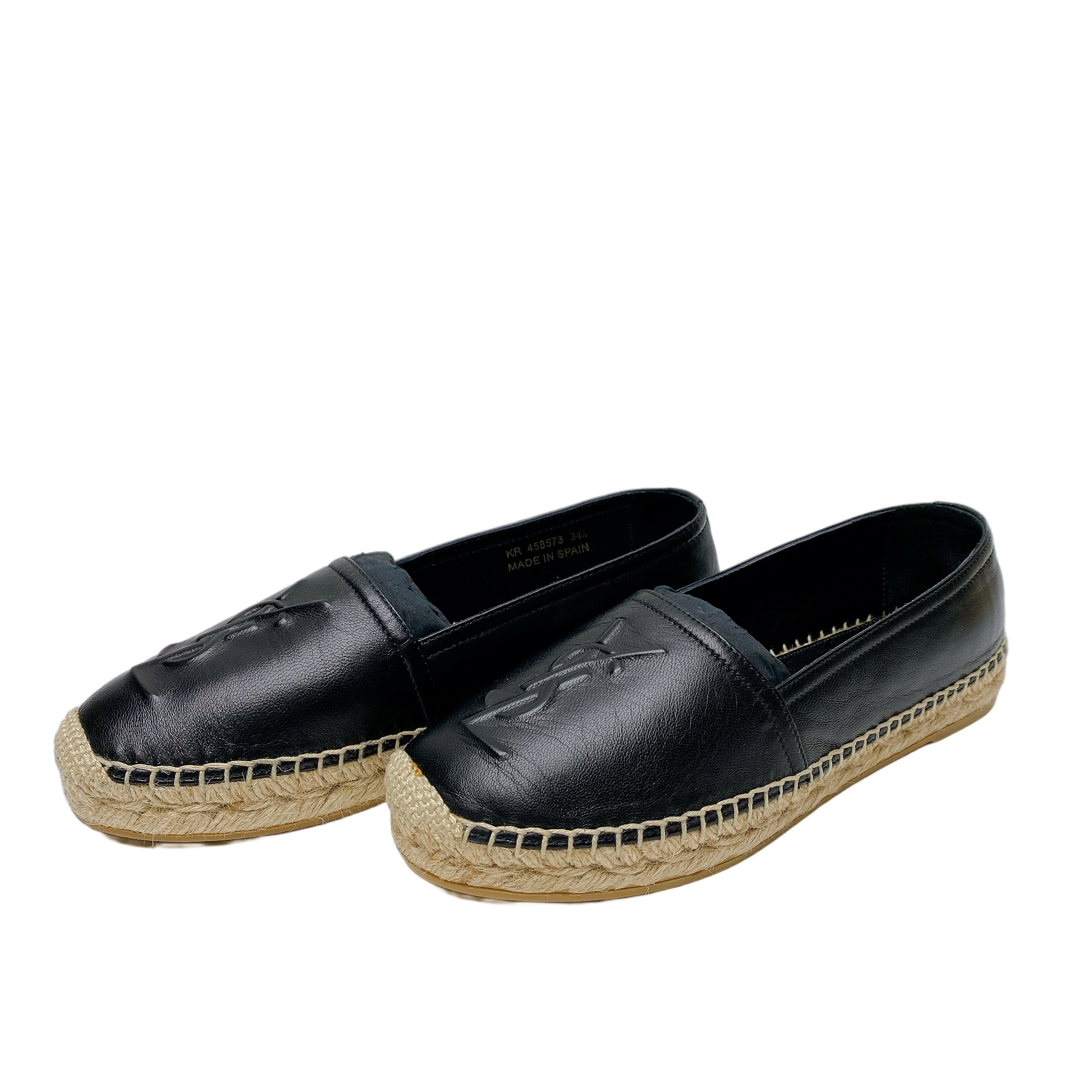 YSL CASSANDRE SLIP-ON ESPADRILLES