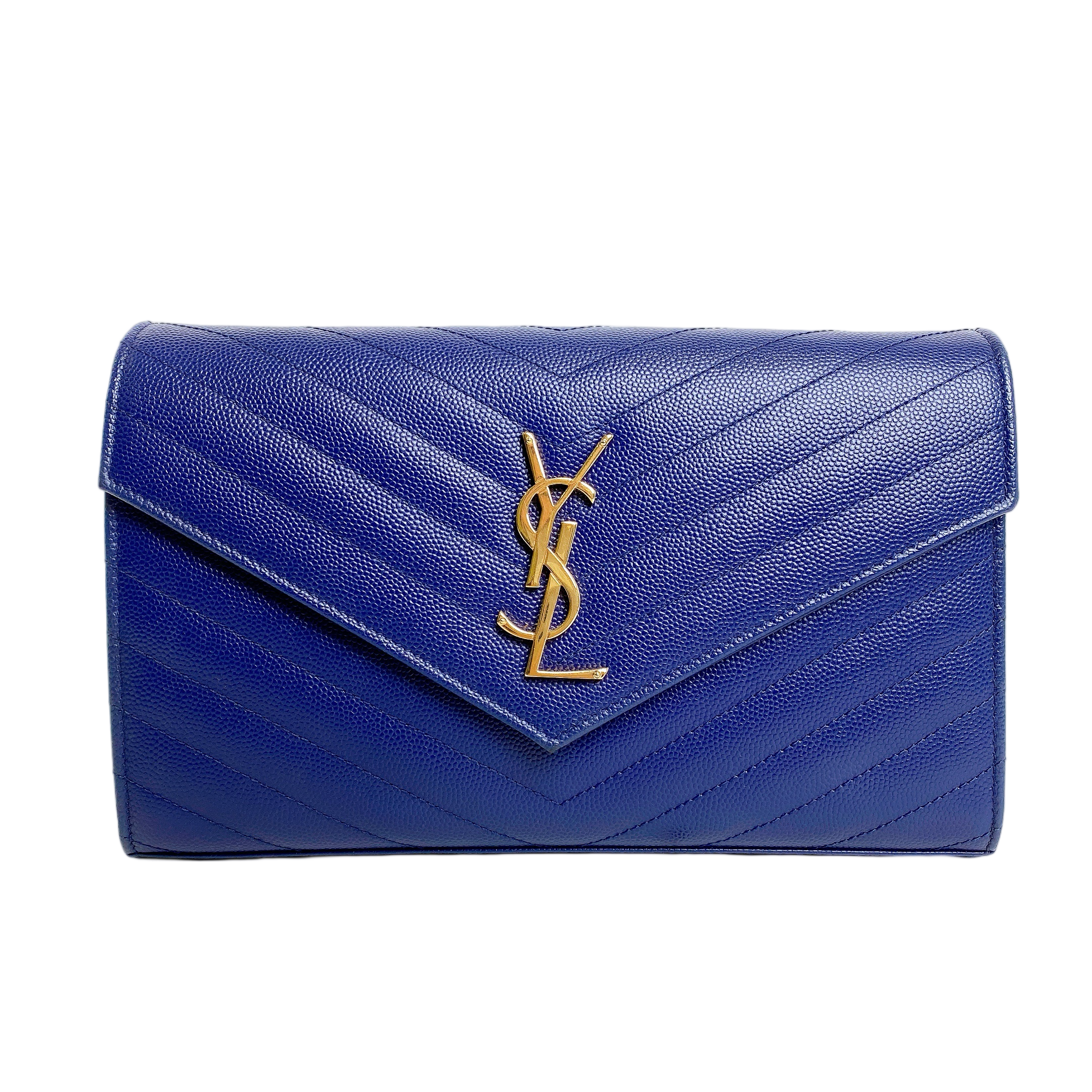 YSL WOC LARGE IN NAVY BLUE