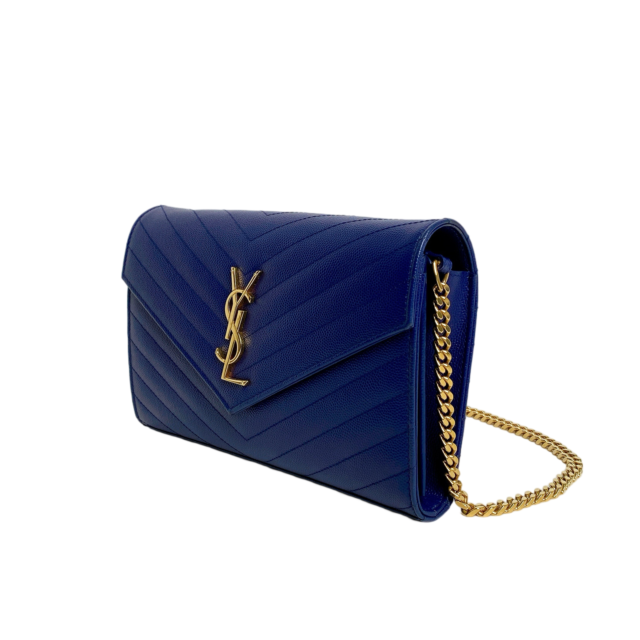 YSL WOC LARGE IN NAVY BLUE