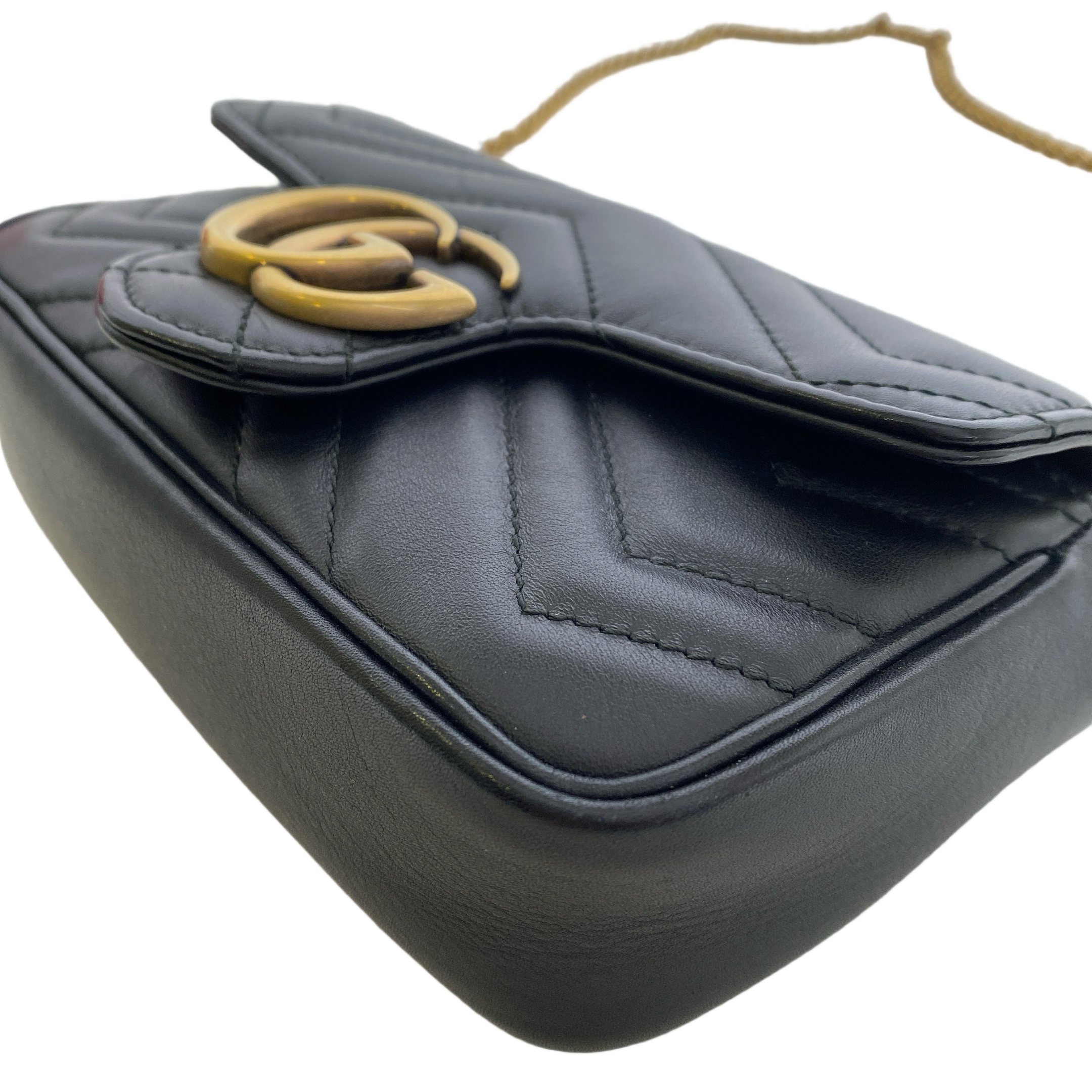 GUCCI MARMONT SUPERMINI IN BLACK