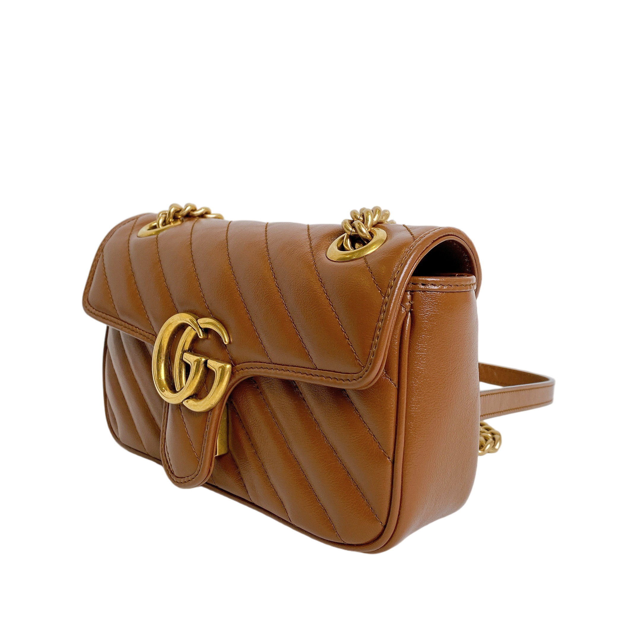 GUCCI MARMONT MINI IN CARAMEL