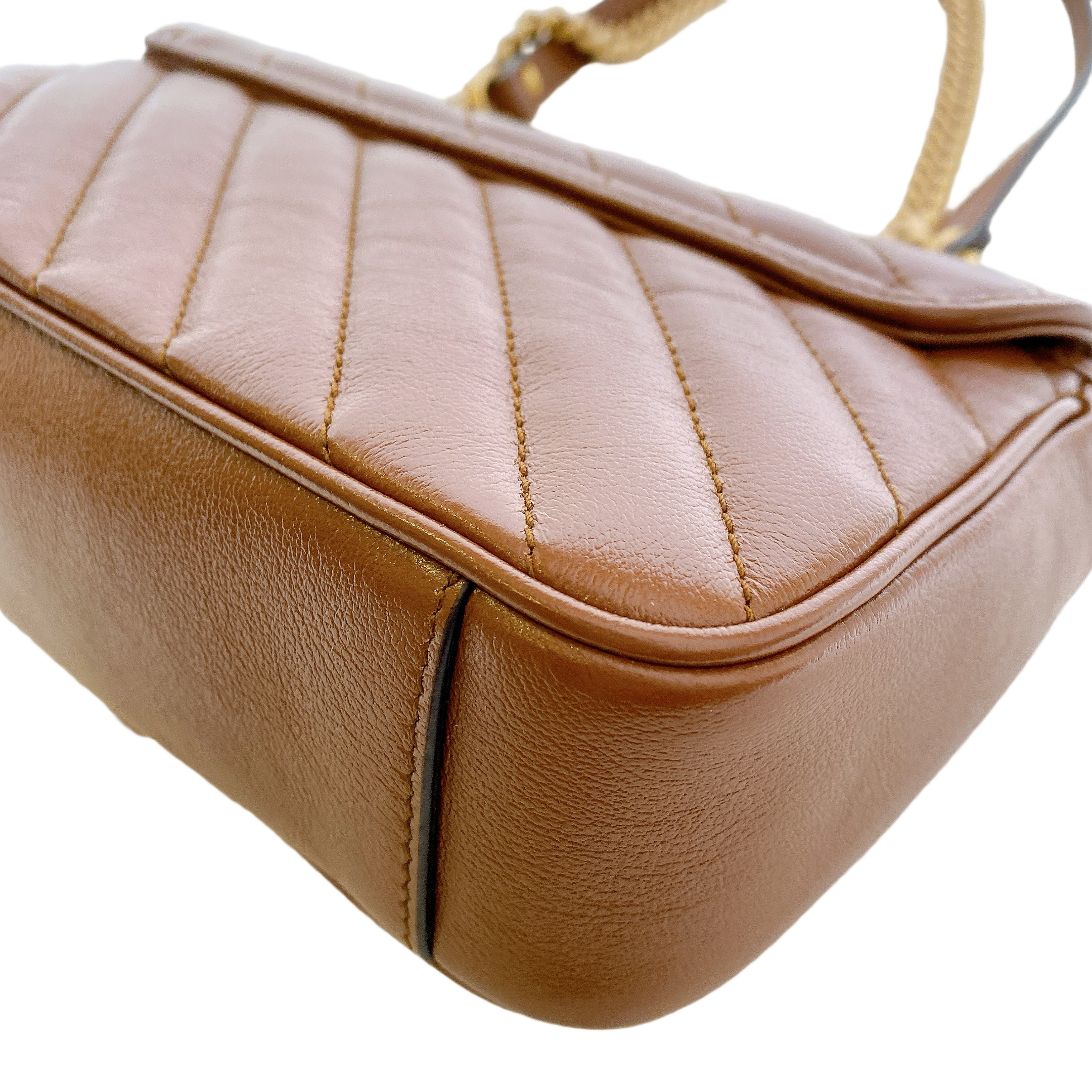 GUCCI MARMONT MINI IN CARAMEL