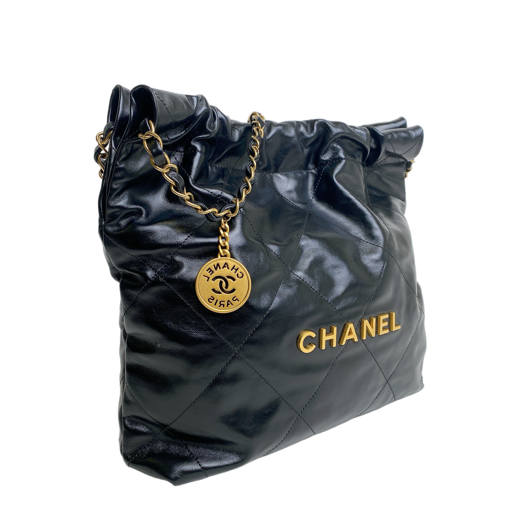 CHANEL 22 SMALL IN BLACK