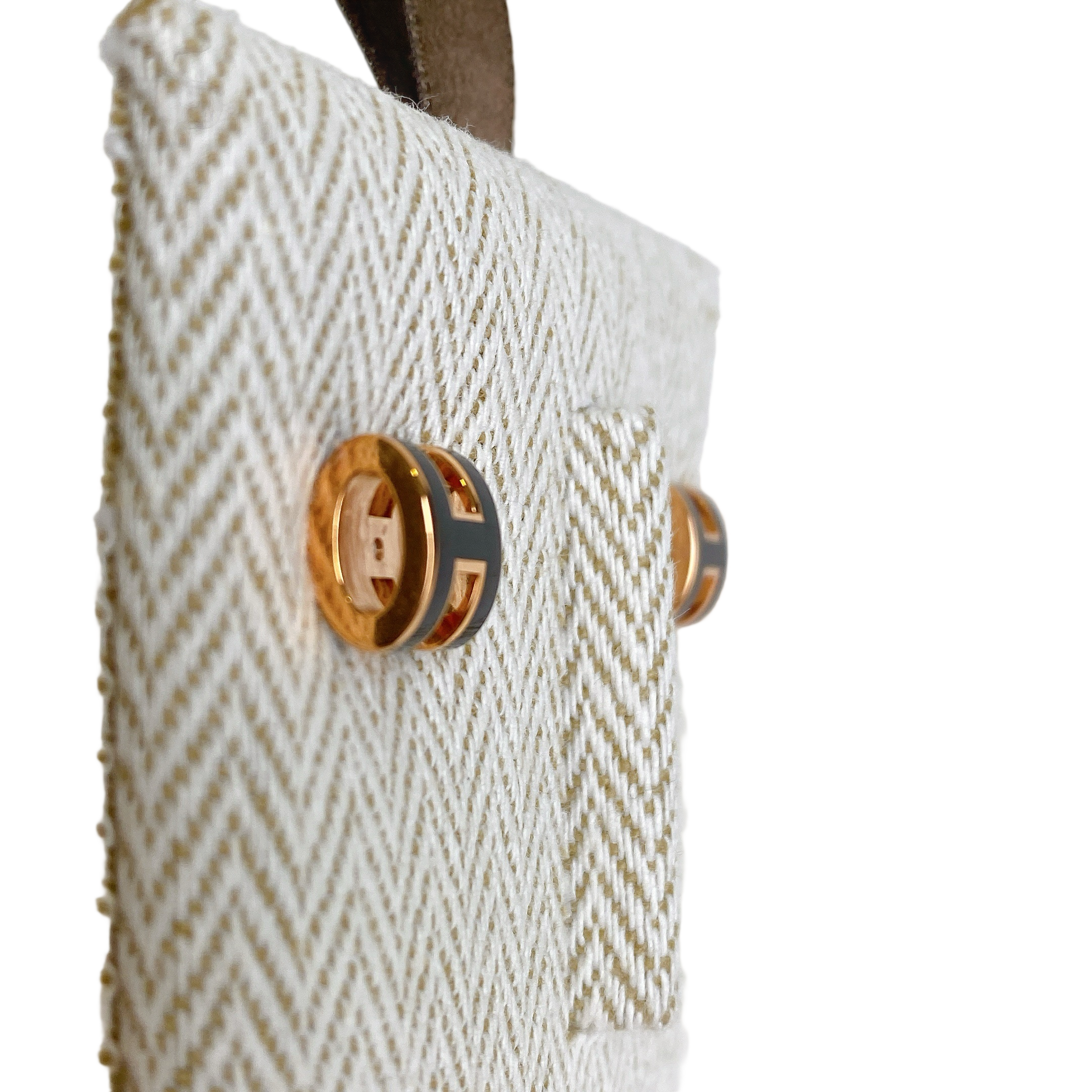 HERMES EARRING MINI POP H IN BLACK