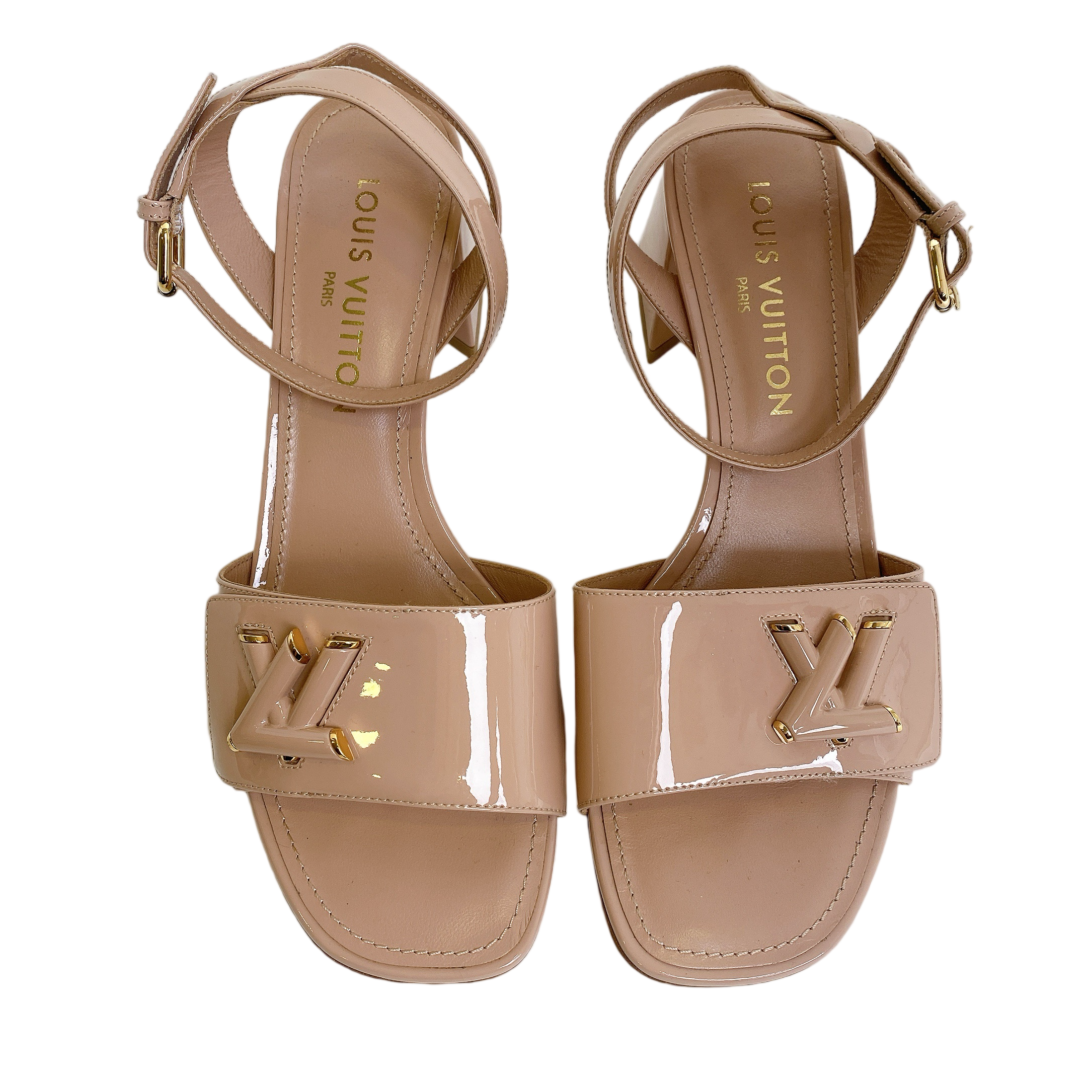 LV HIGH HEEL IN BEIGE