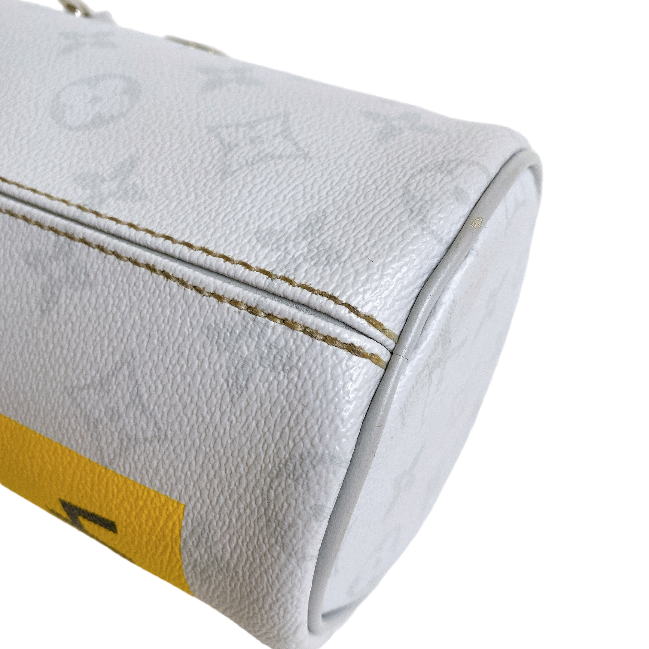 LV White Nano Chalk Bag