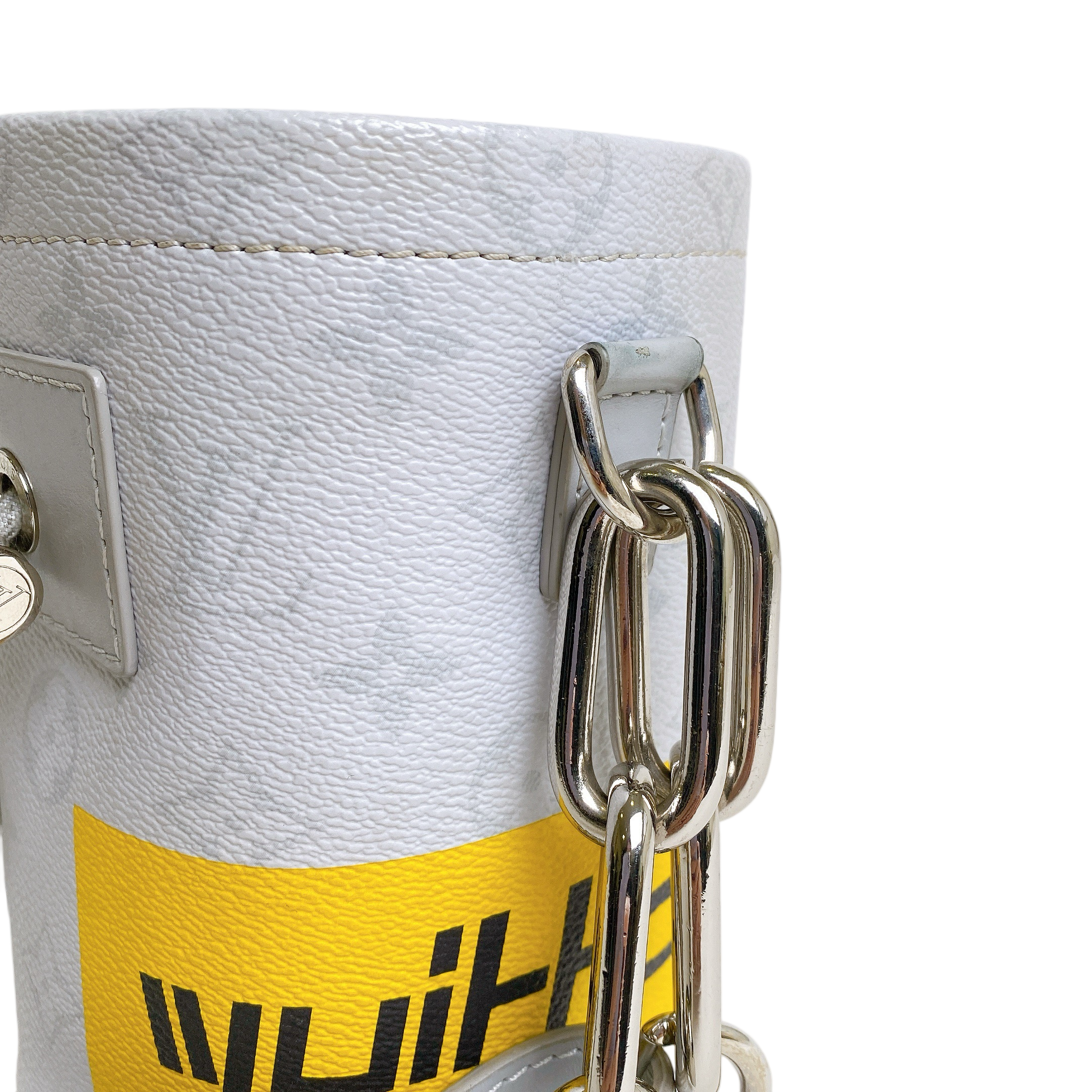 LV White Nano Chalk Bag