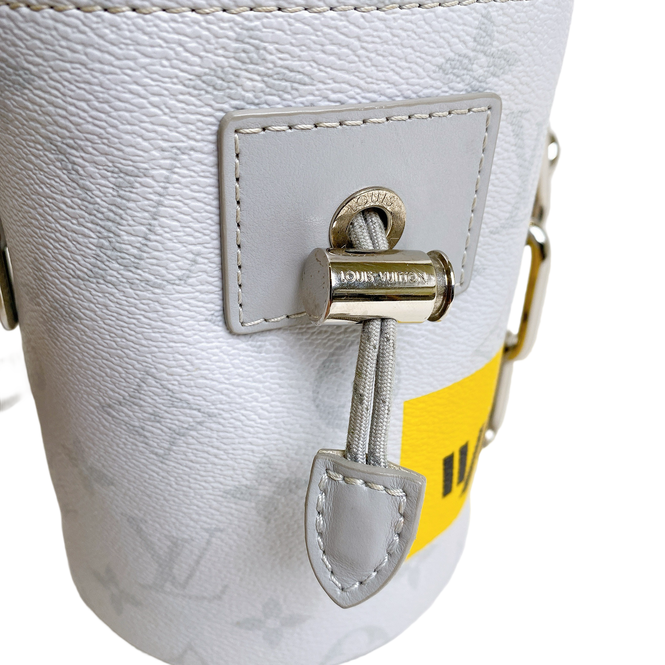 LV White Nano Chalk Bag