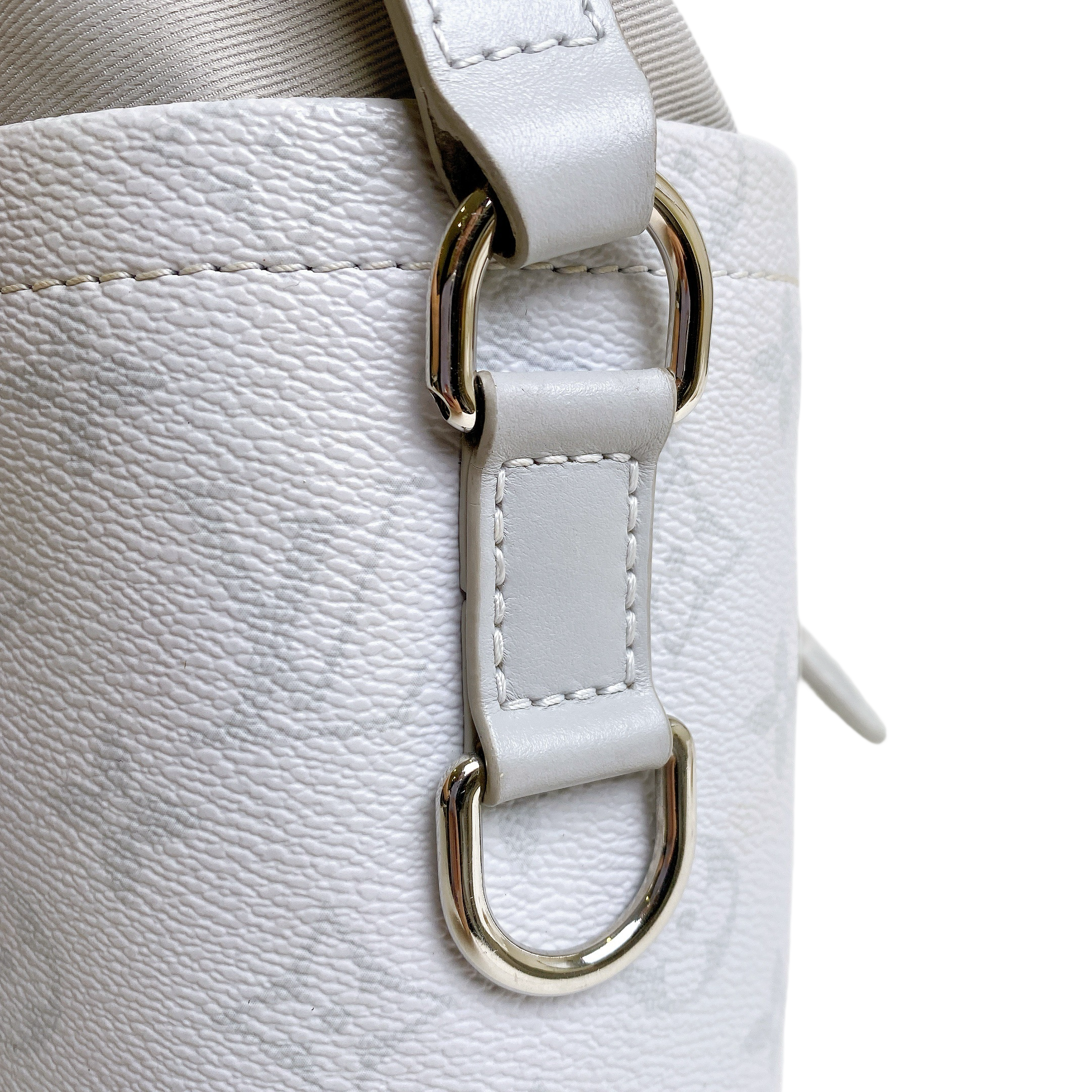 LV White Nano Chalk Bag