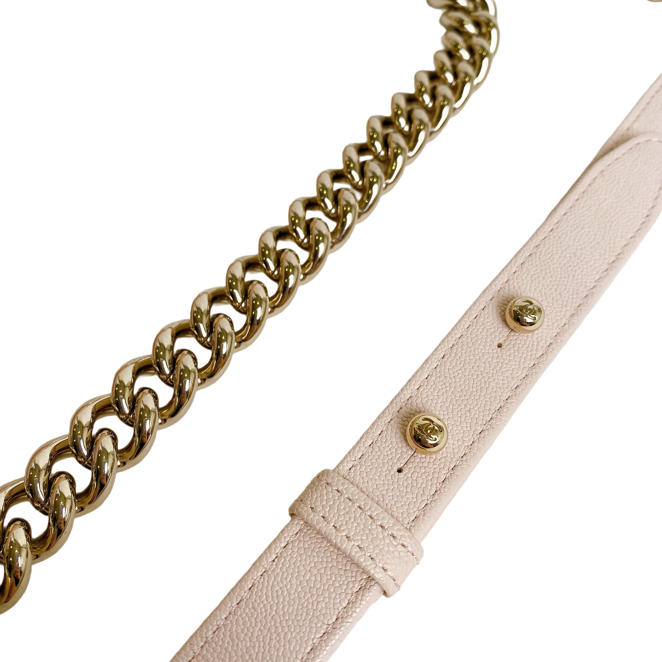Chanel Le Boy Medium Pink Grained Calfskin GHW