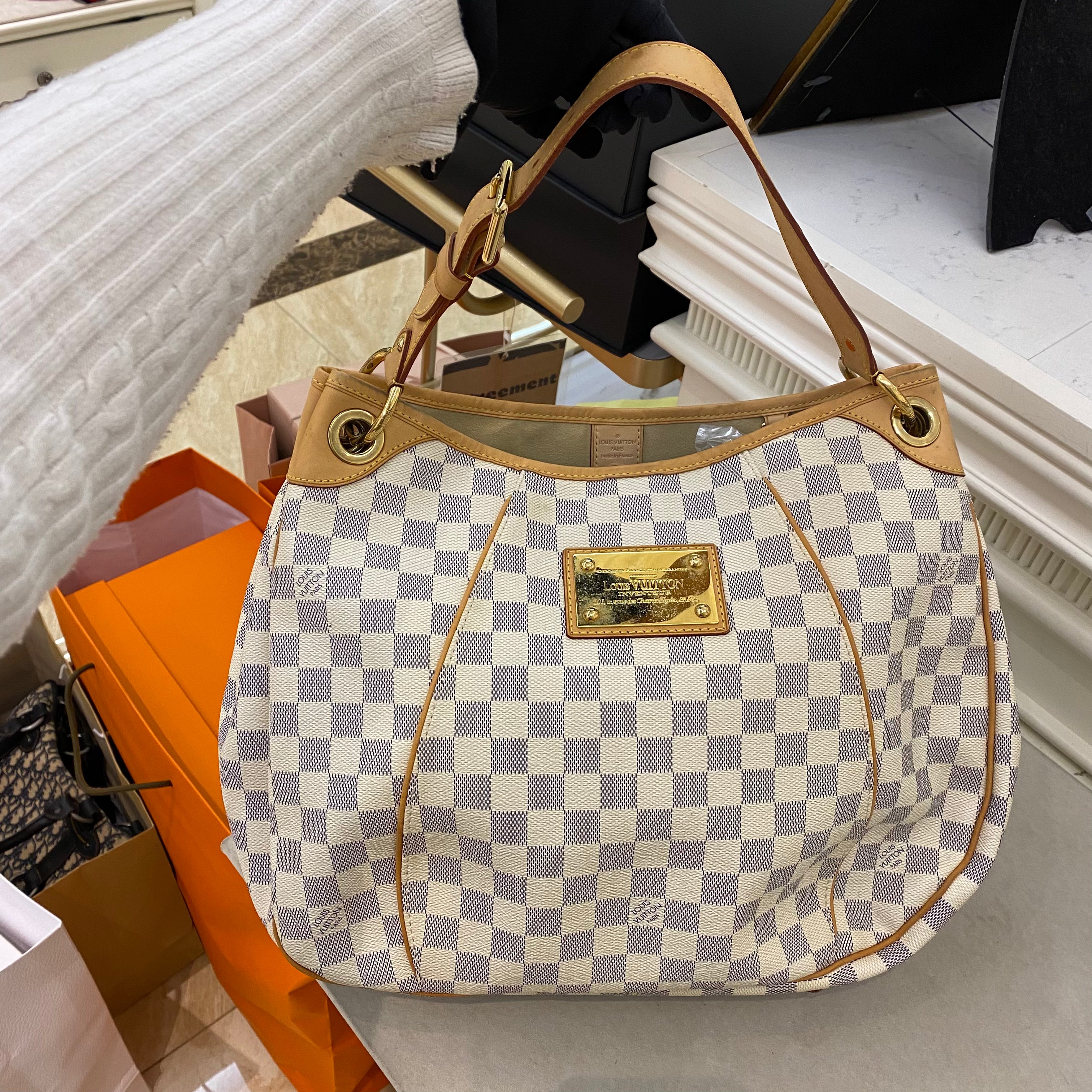 LV Damier Azur Galleria