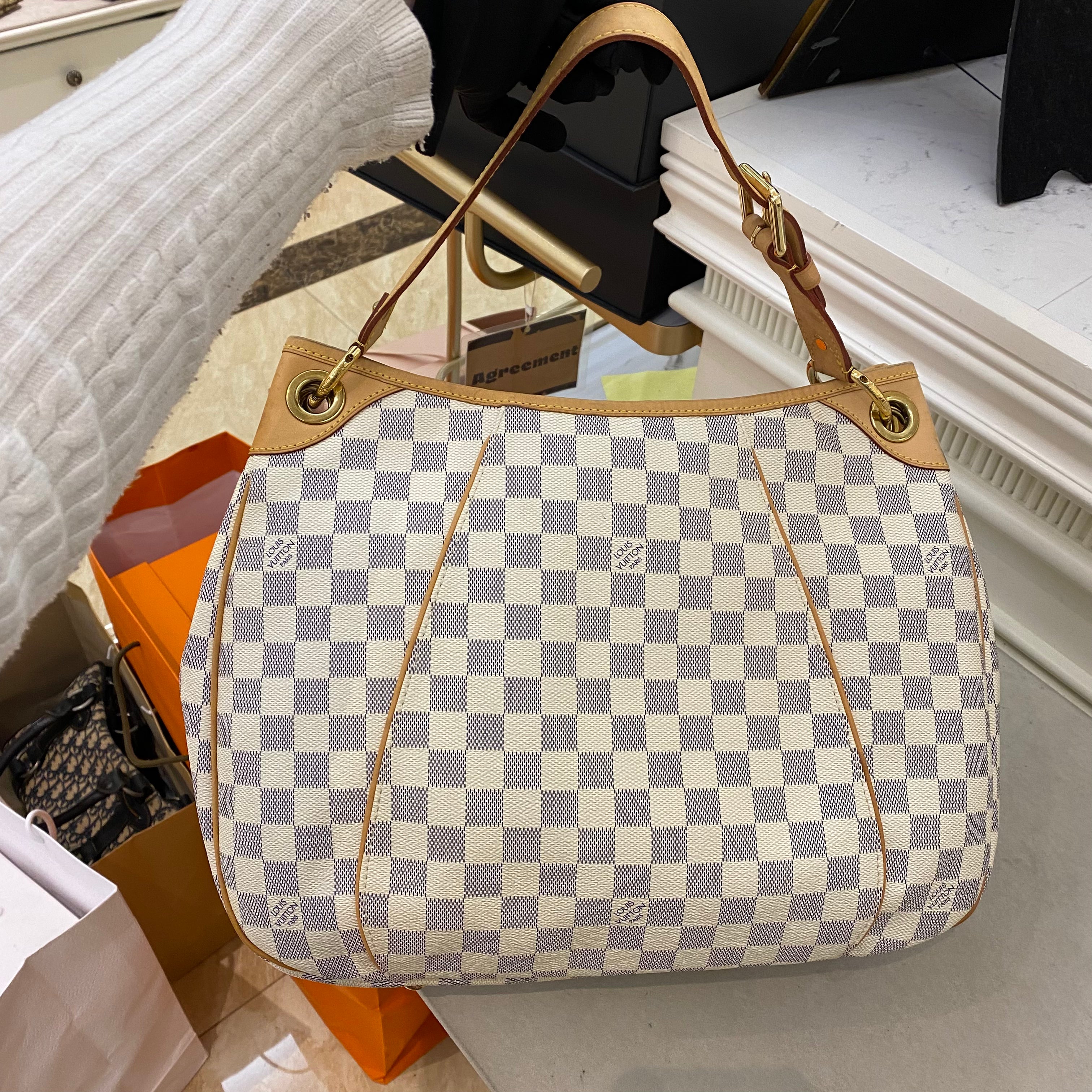 LV Damier Azur Galleria