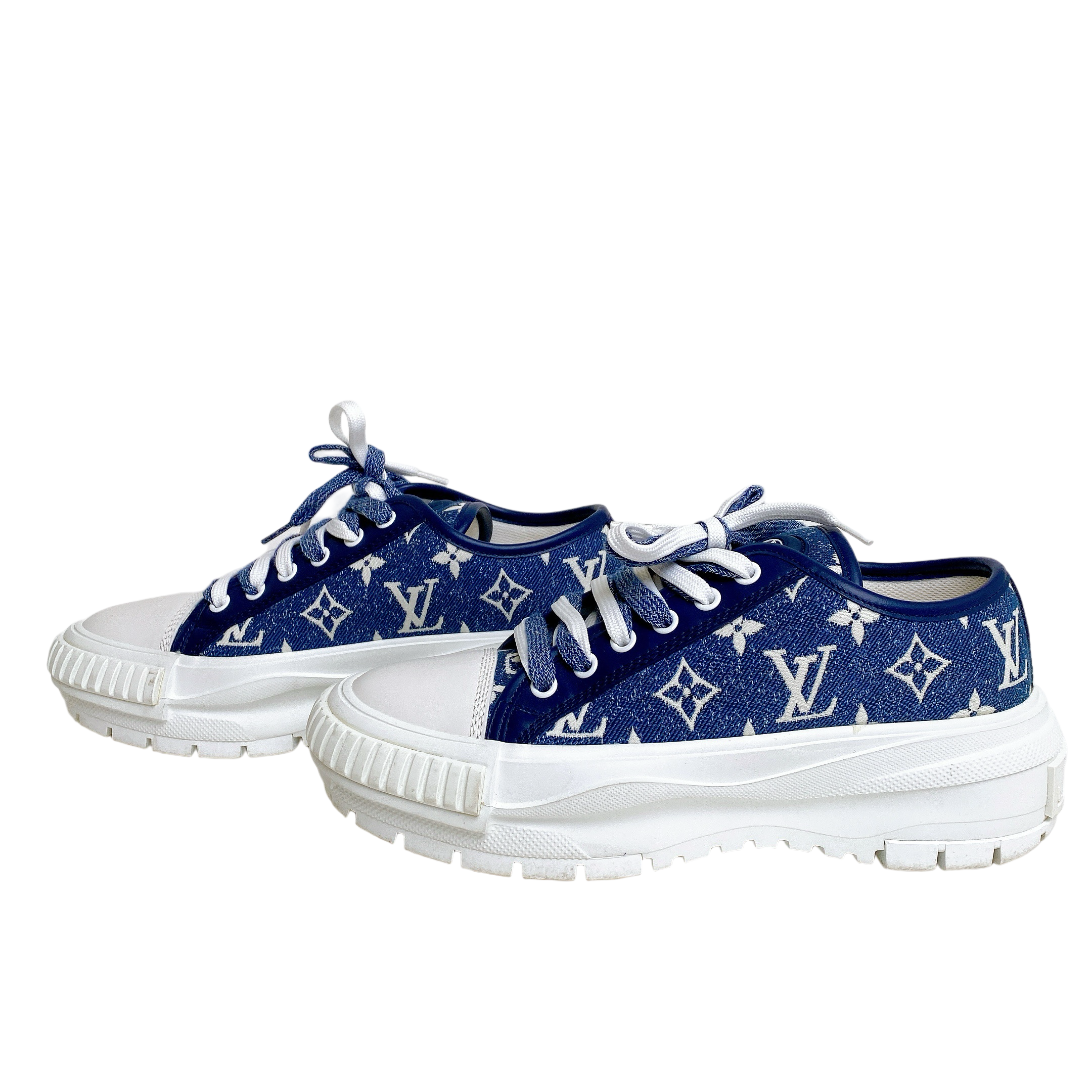 LV SQUAD DENIM SNEAKERS