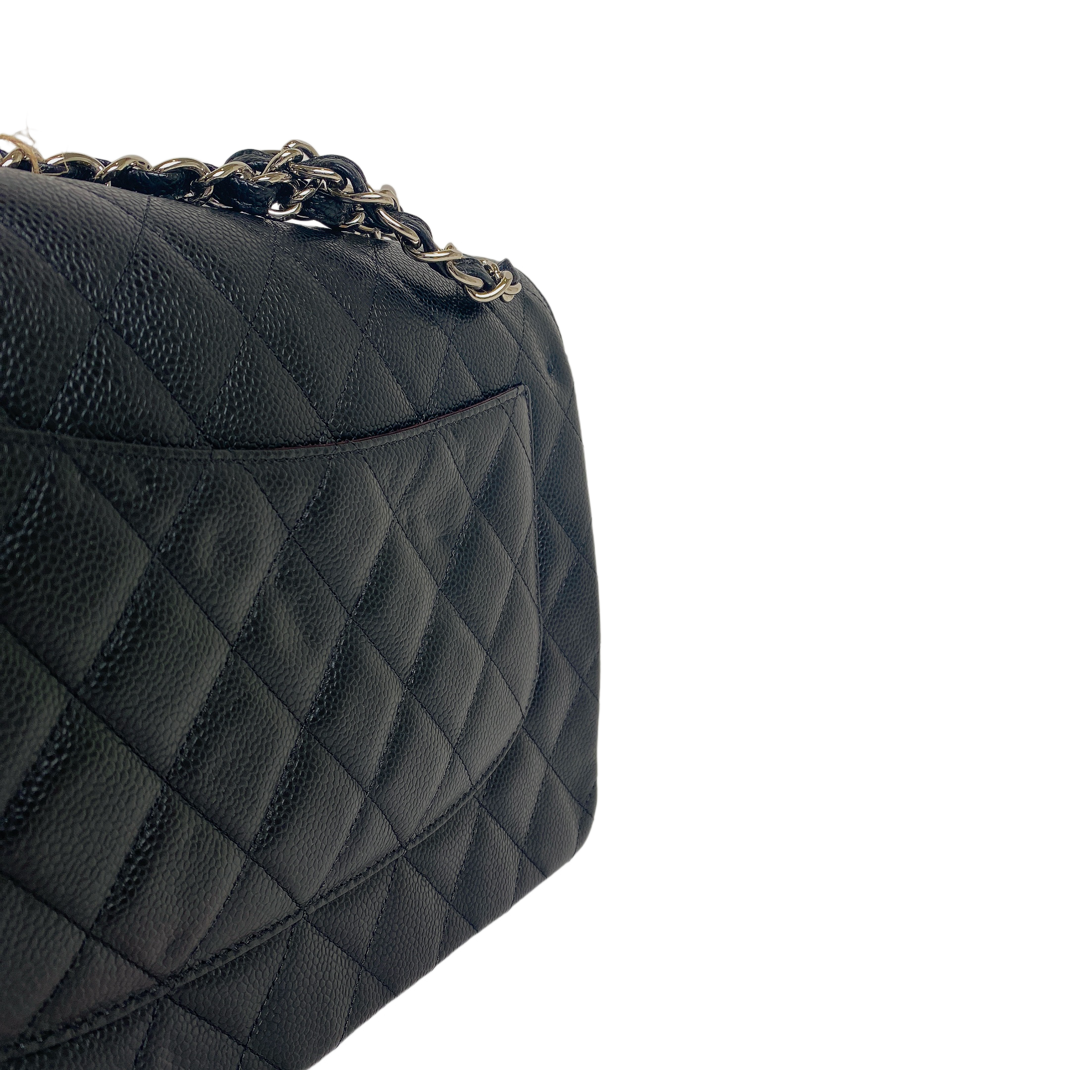 CHANEL CLASSIC JUMBO CAVIAR SHW