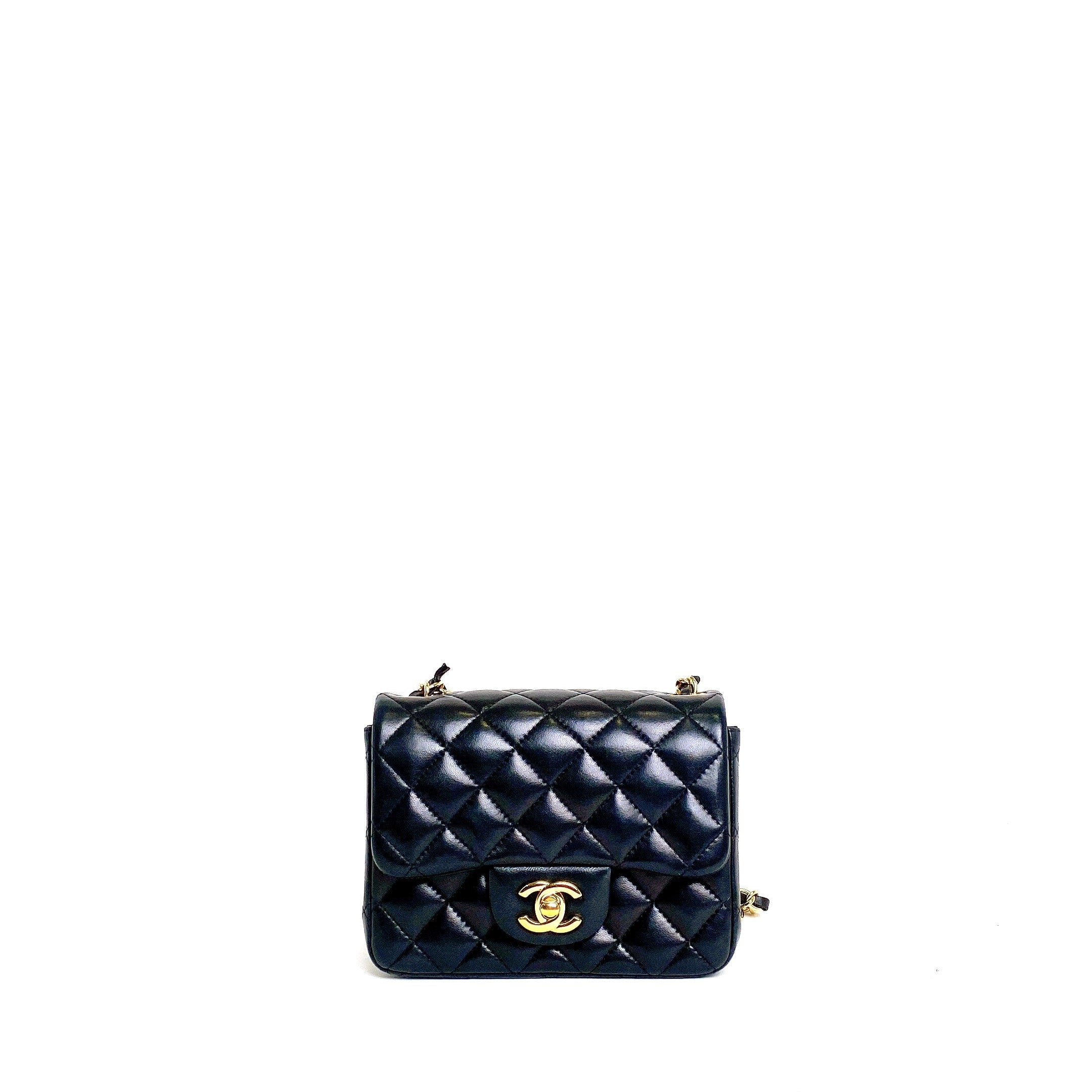 CHANEL CLASSIC MINI SQUARE LAMBSKIN