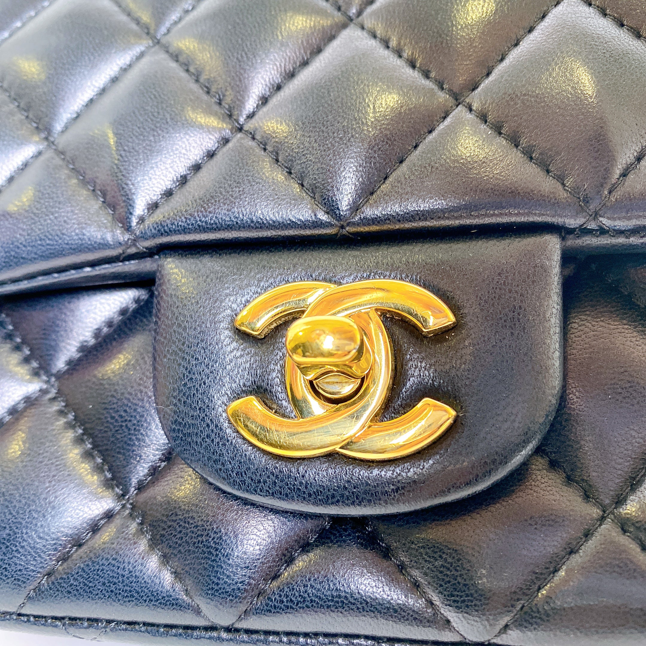 CHANEL CLASSIC MINI SQUARE LAMBSKIN