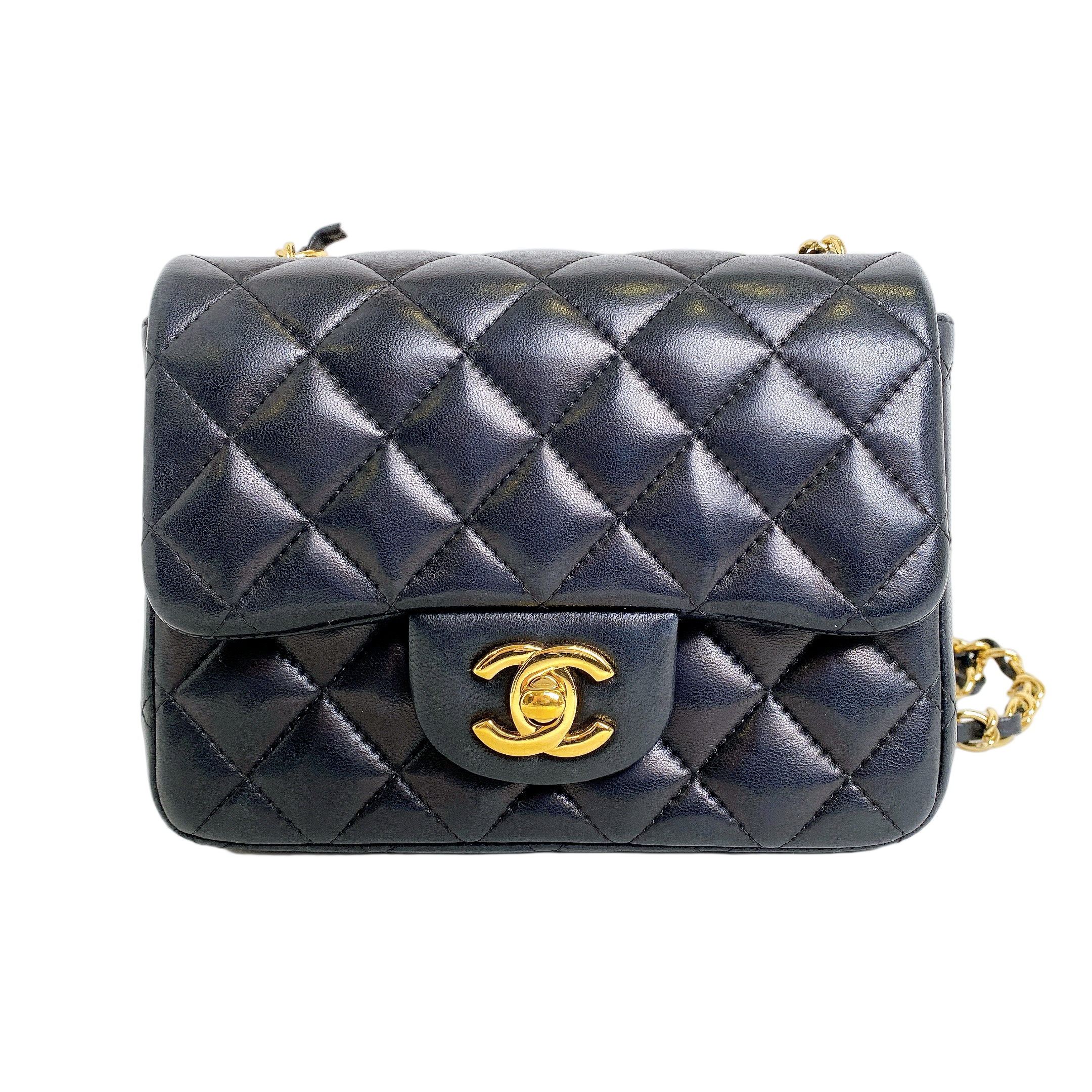 CHANEL CLASSIC MINI SQUARE LAMBSKIN