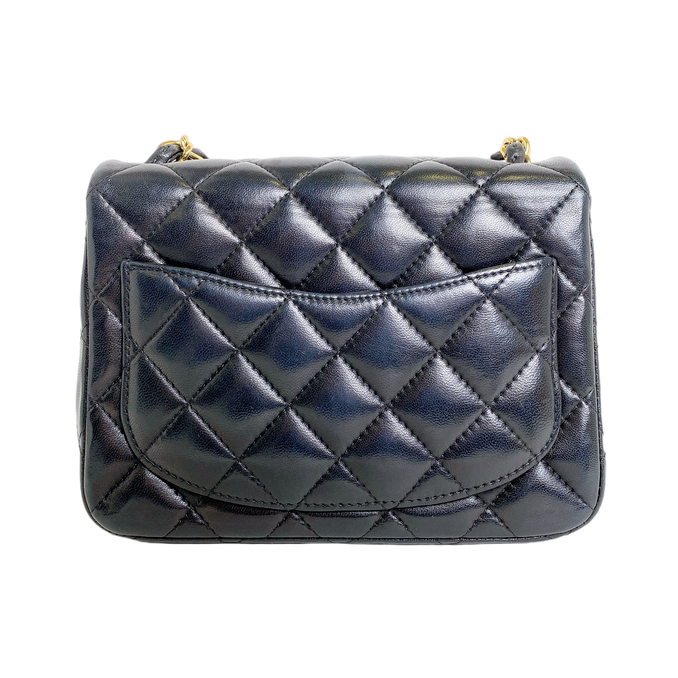 CHANEL CLASSIC MINI SQUARE LAMBSKIN