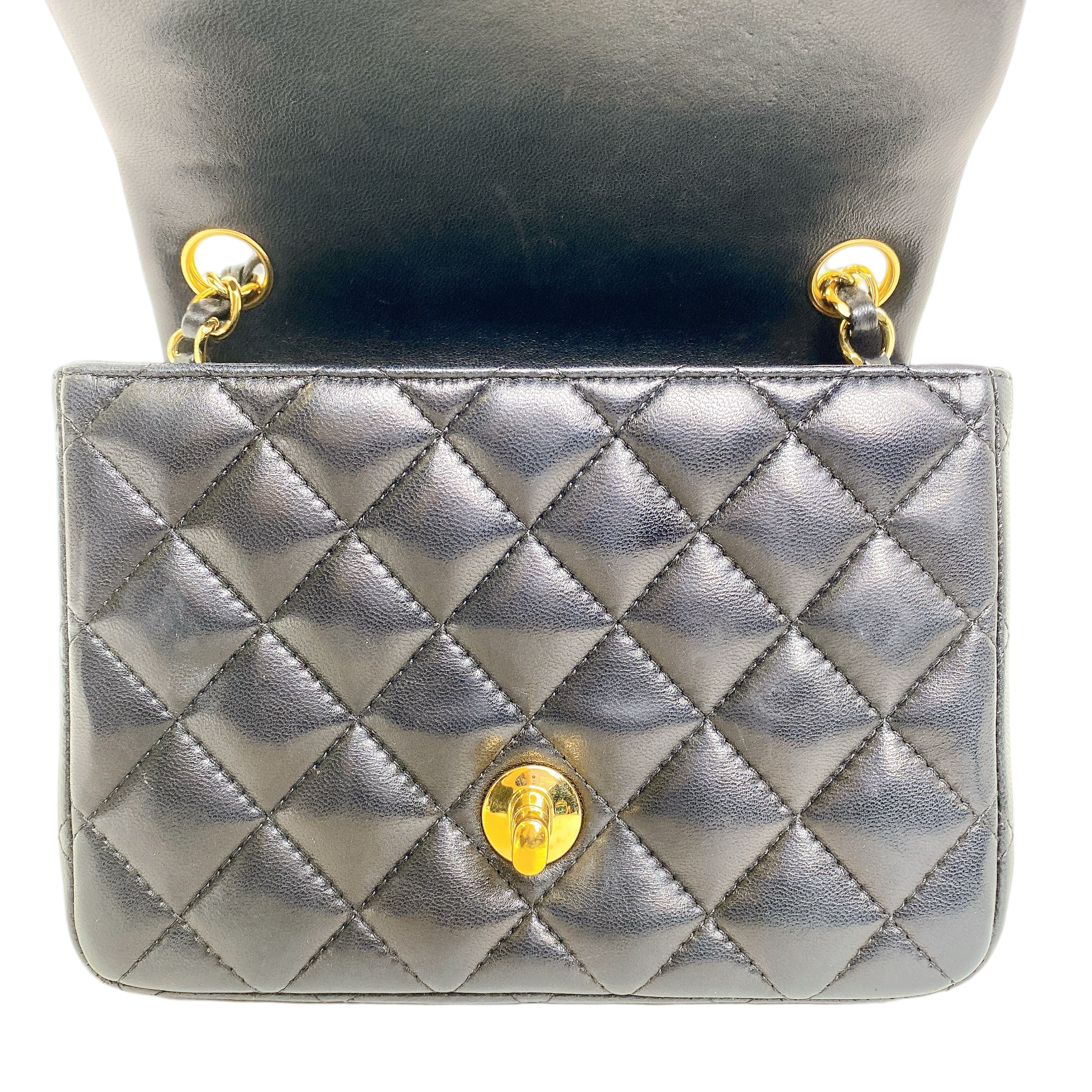 CHANEL CLASSIC MINI SQUARE LAMBSKIN