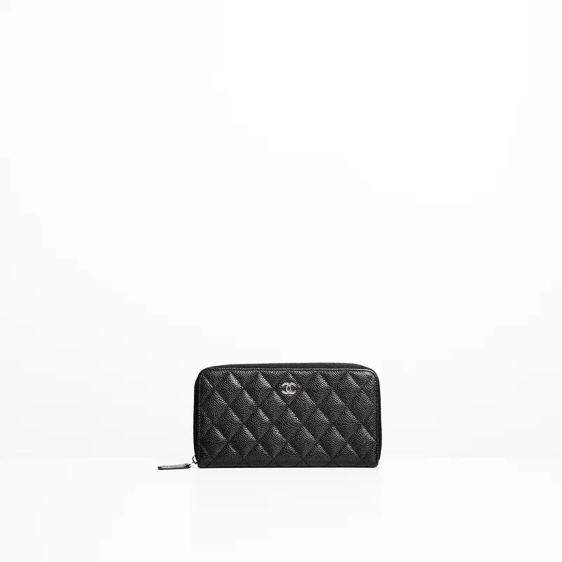 Chanel on sale zipper wallet