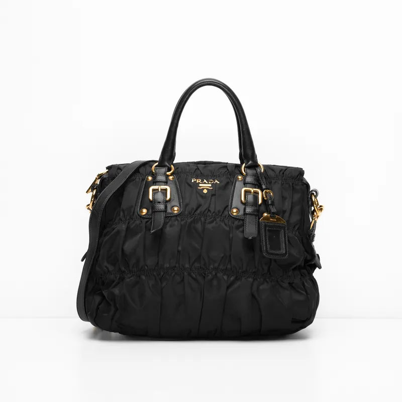 Prada Gaufre Tote Black