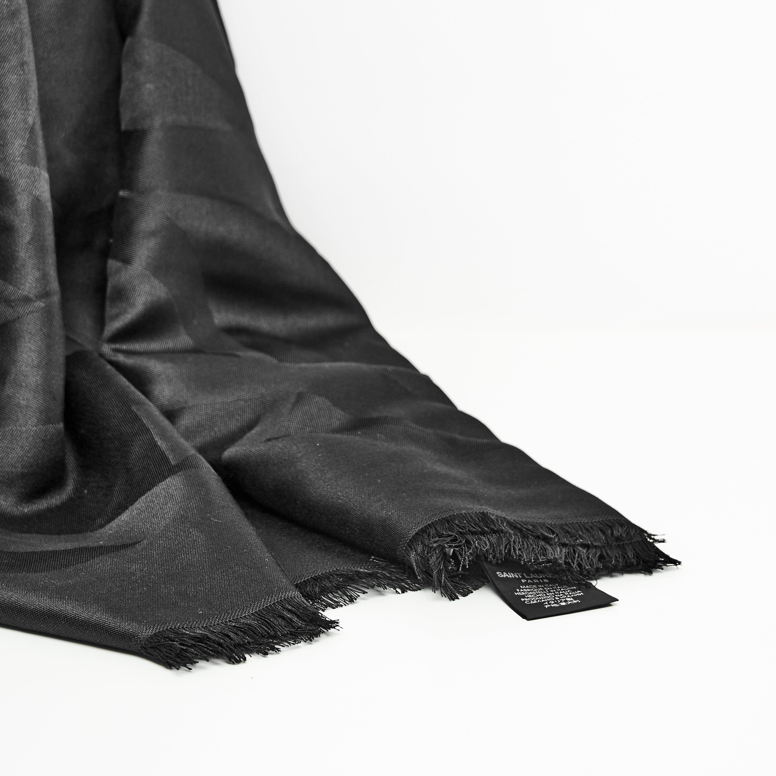 YSL Scarf In Black