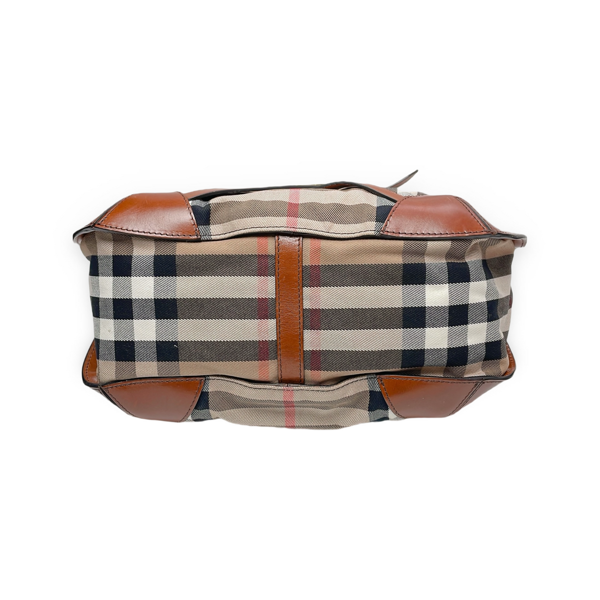 BURBERRY HOUSE CHECK BRIDLE DUTTON HOBO BAG