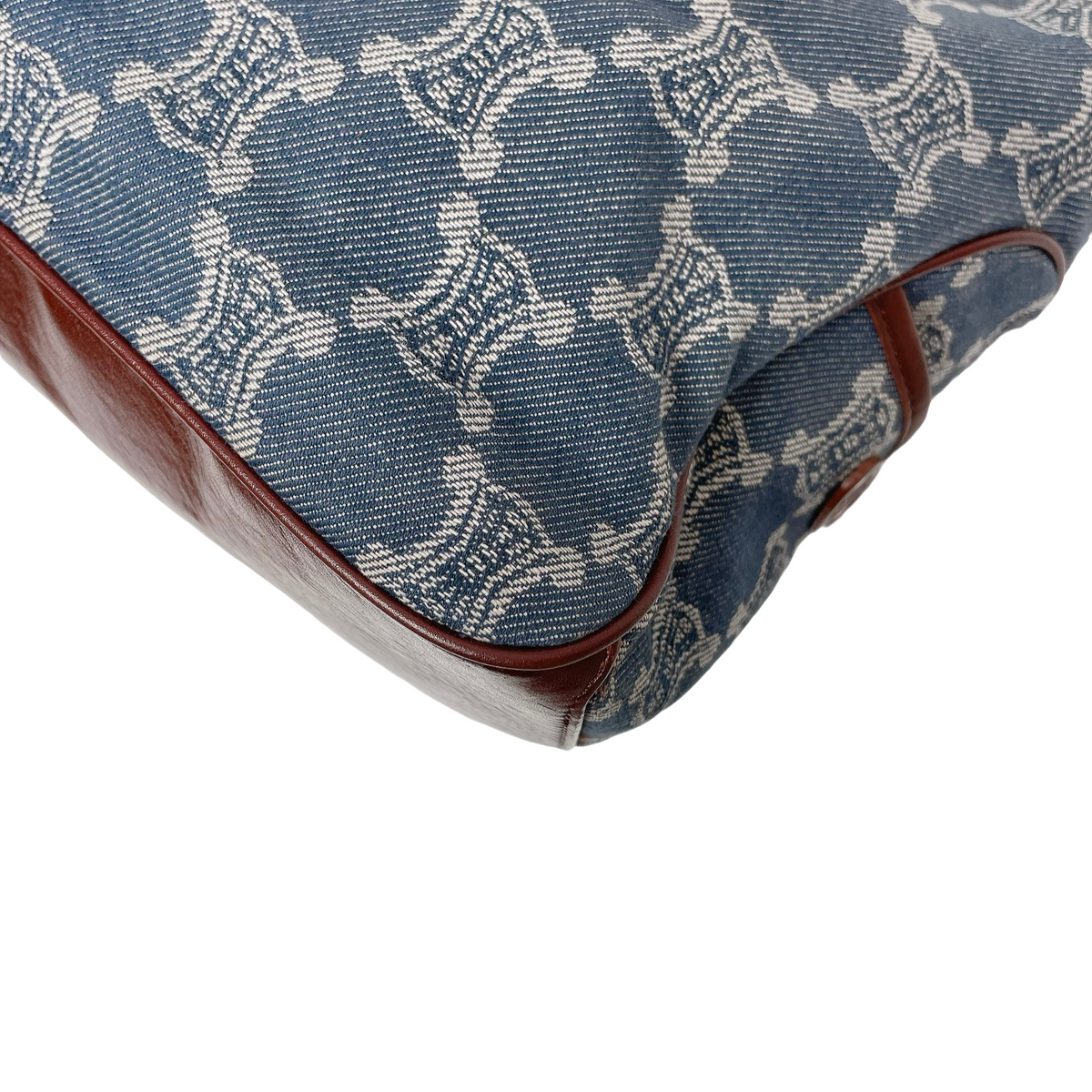 CELINE PARIS MACADAM DENIM BOOGIE BAG