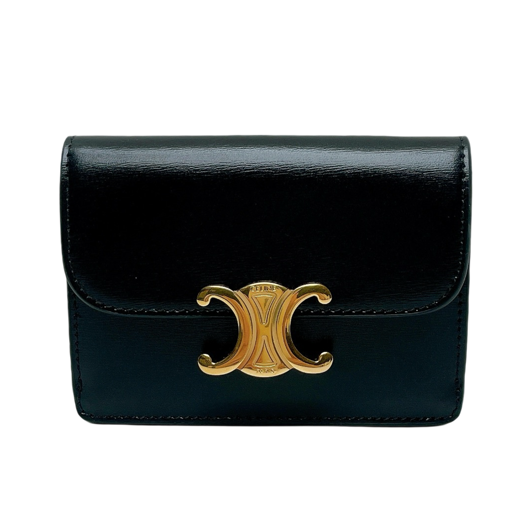 CELINE CARD HODER WITH FLAP TRIOMPHE