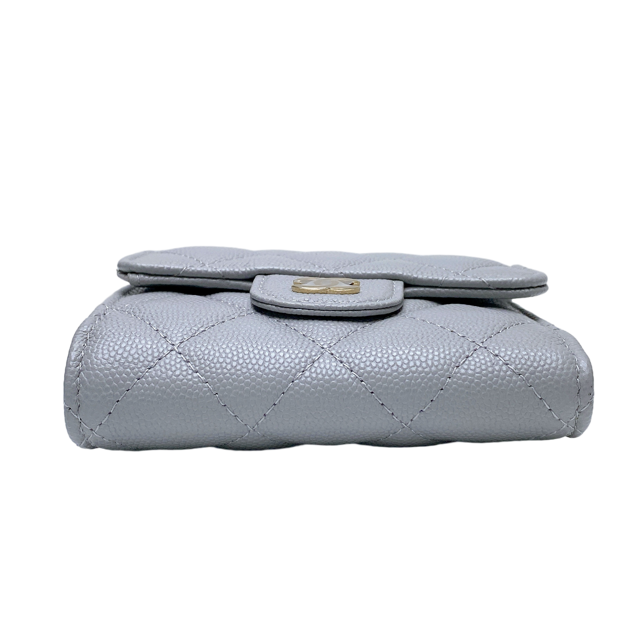 CHANEL SHORT WALLET IN GREY