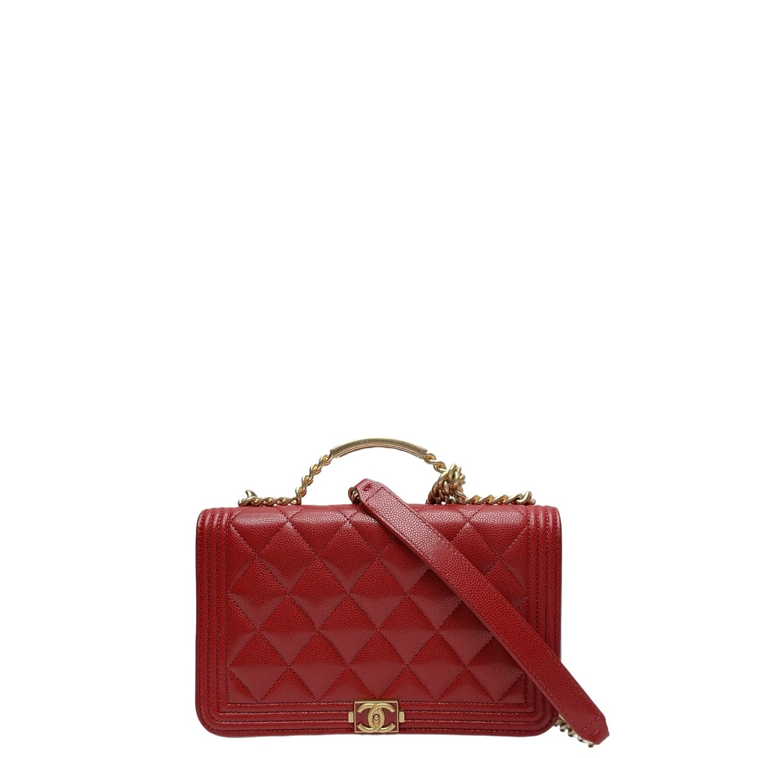 CHANEL LEBOY TOP HANDLE WALLET ON CHAIN
