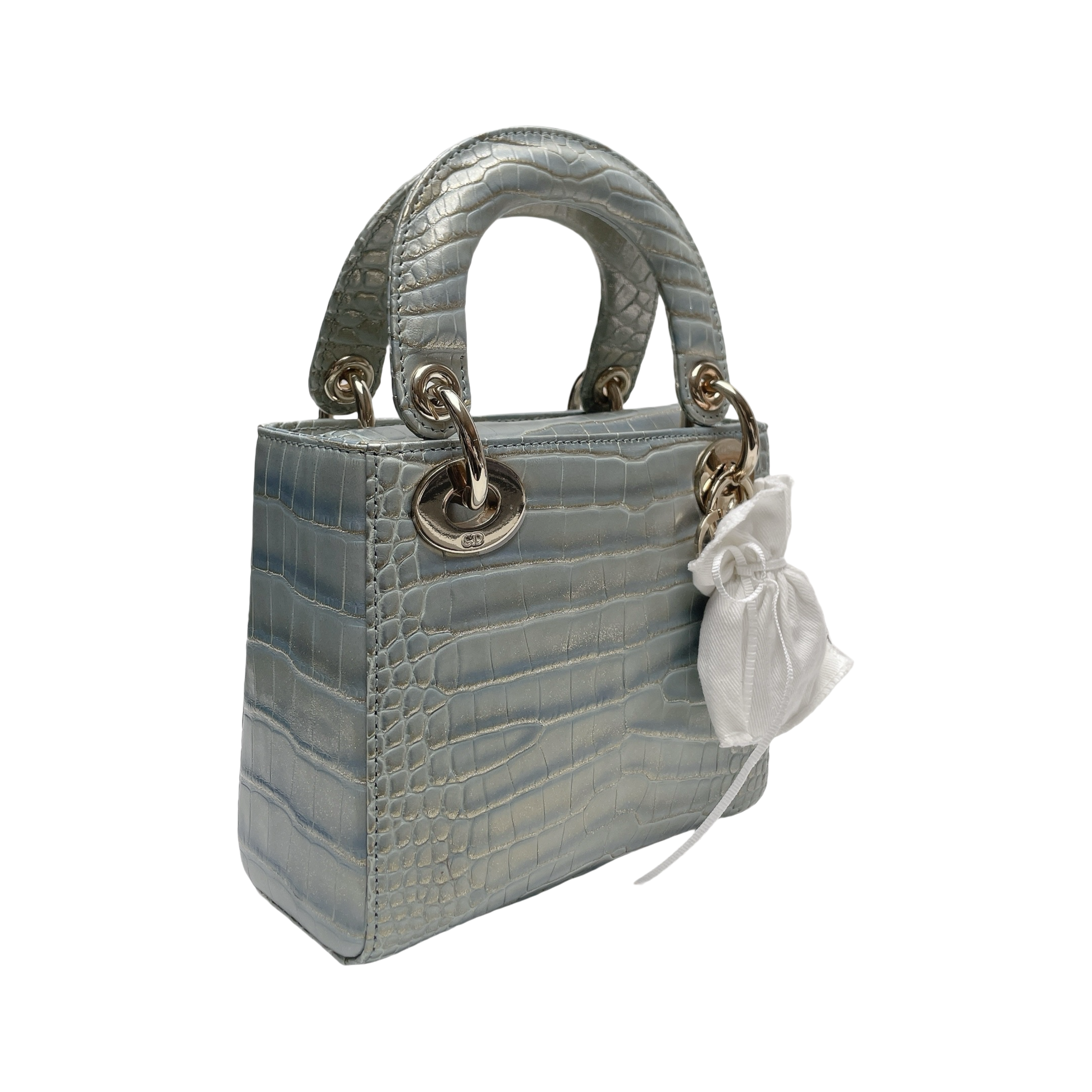 LADY DIOR SMALL ALLIGATOR