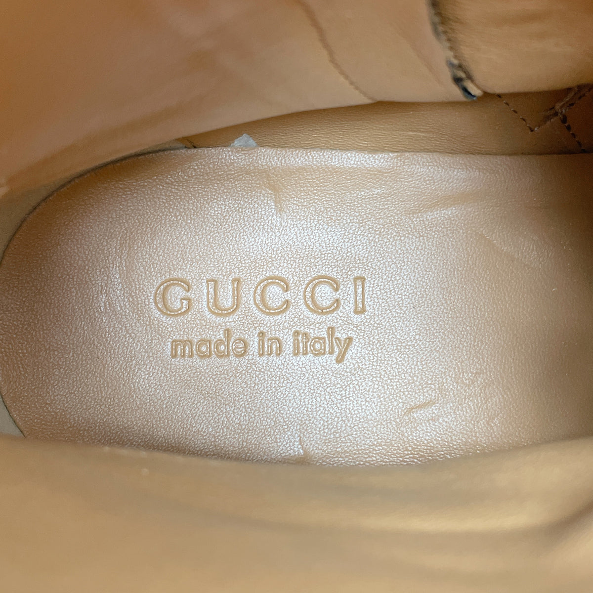 GUCCI AUROVILLE HALF HORSEBIT WINGTIP ANKLE BOOTS