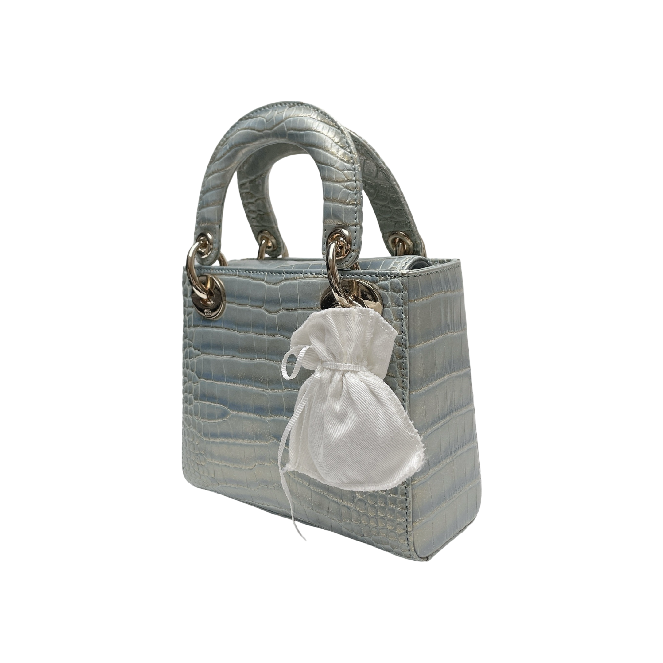 LADY DIOR SMALL ALLIGATOR