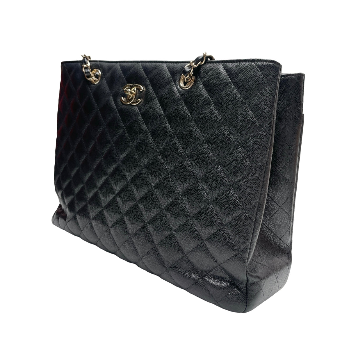 CHANEL GRAND SHOPPING TOTE IN GHW