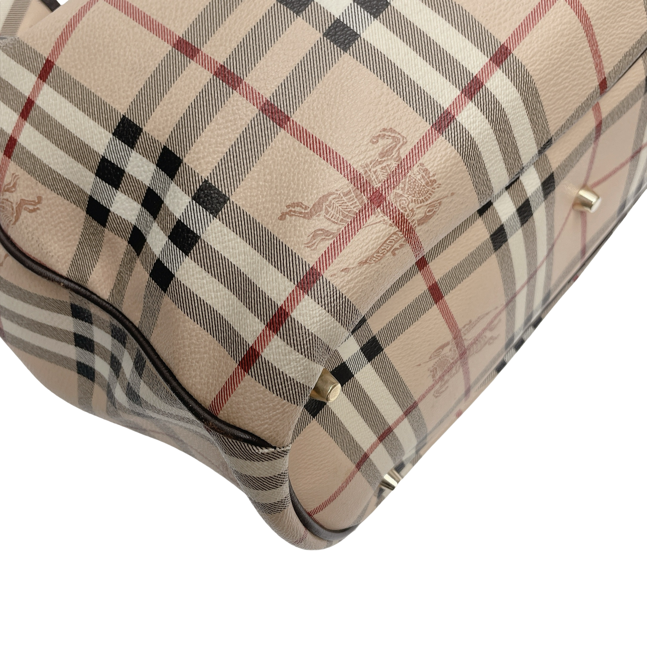 BURBERRY HAYMARKET CHECK MEDIUM WILENMORE HOBO TOTE