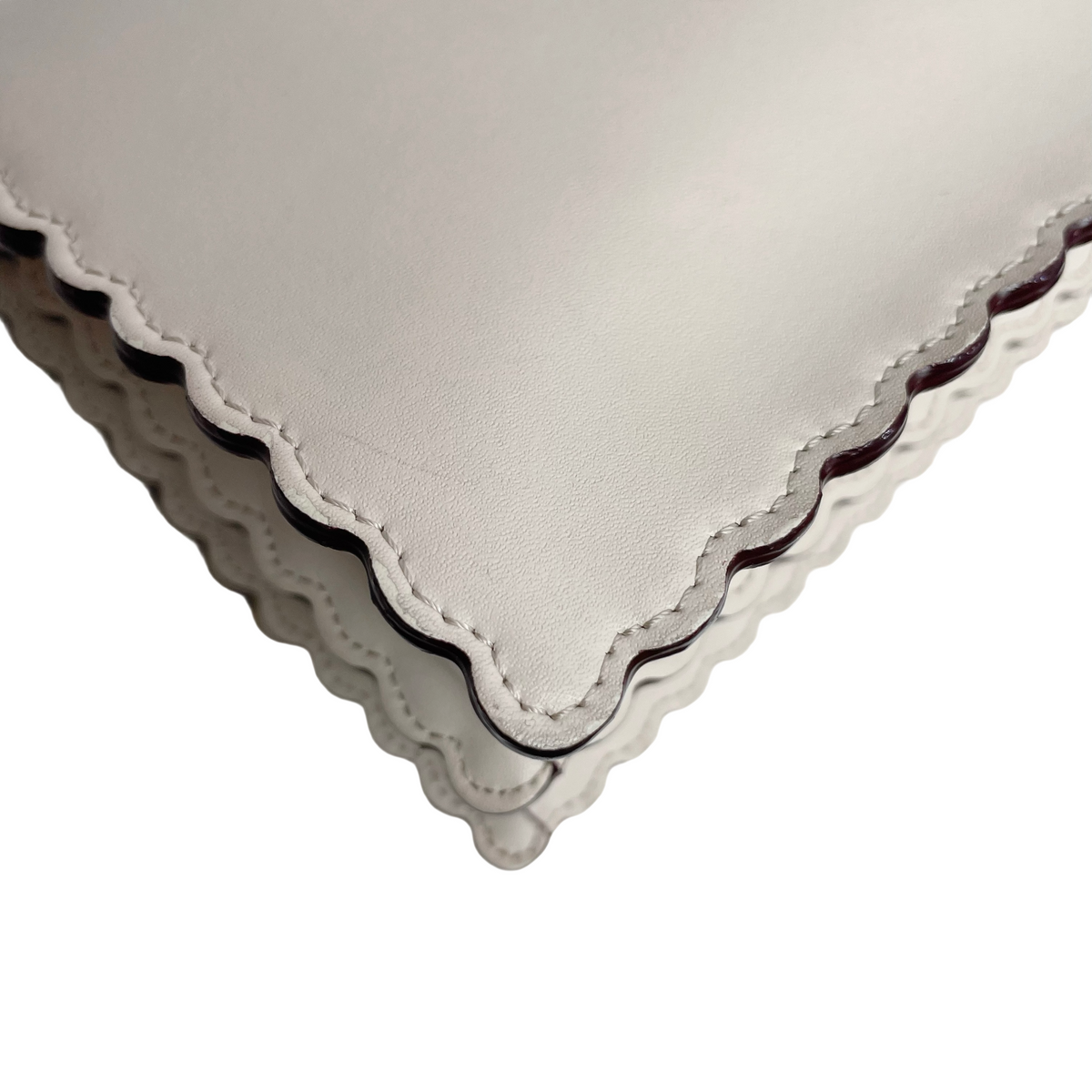 FENDI IVORY SCALLOPED