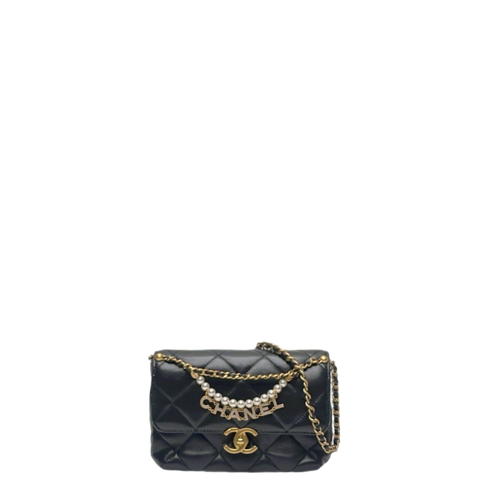 CHANEL 24A PEARL FLAP BAG