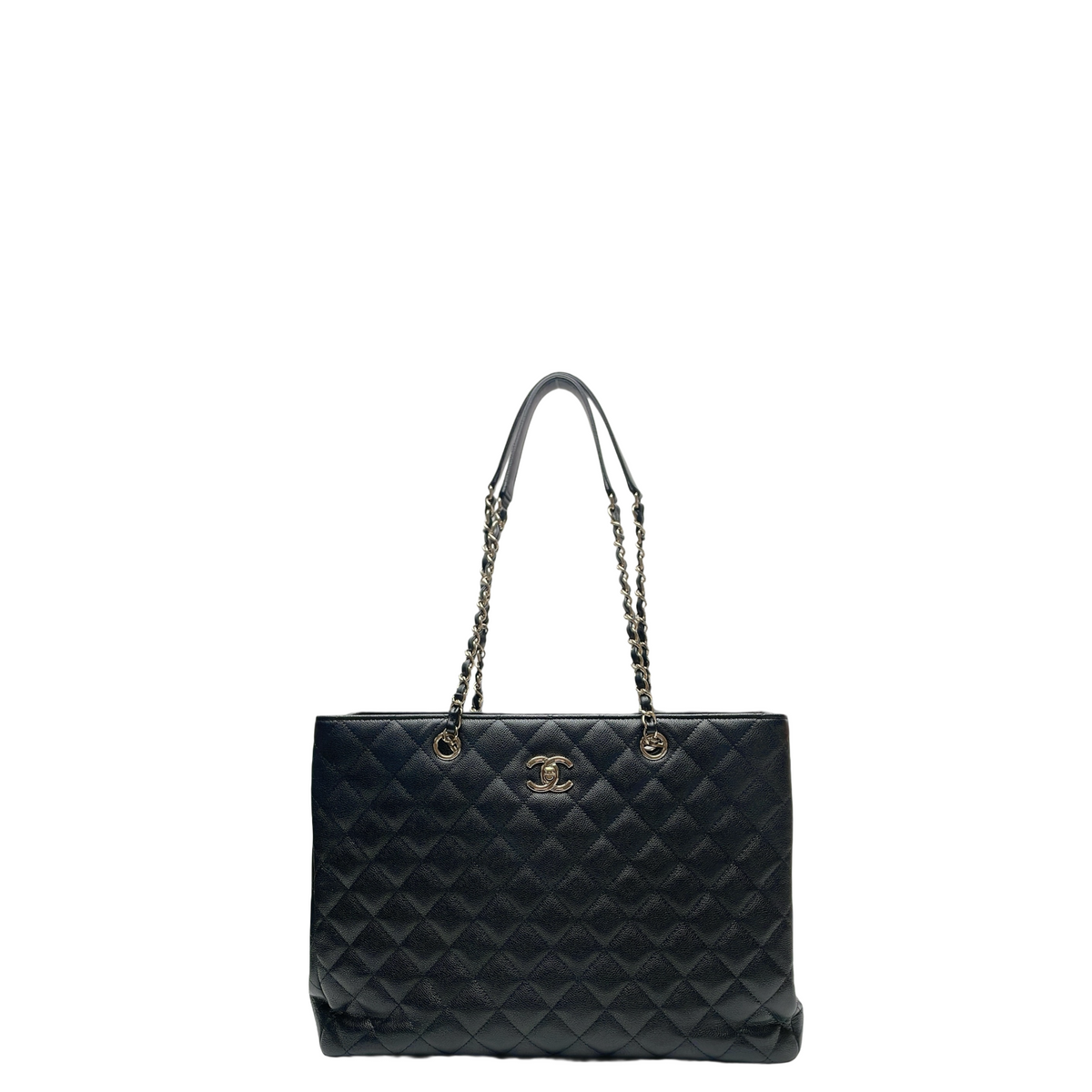 CHANEL GRAND SHOPPING TOTE IN GHW