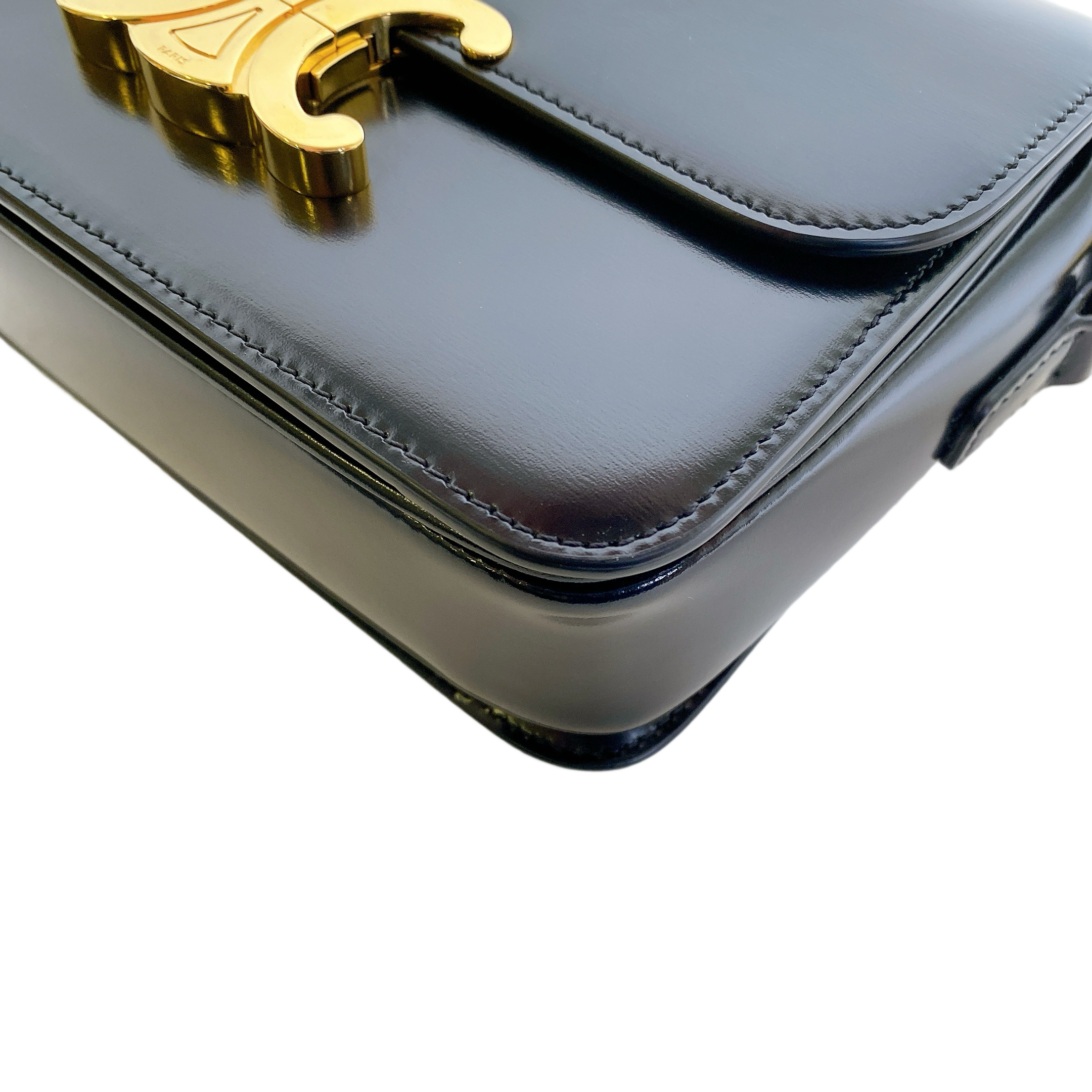 CELINE TEEN TRIOMPHE BAG IN SHINY
