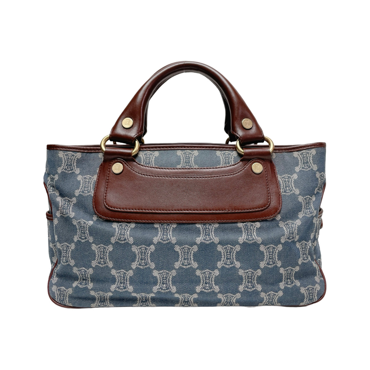 CELINE PARIS MACADAM DENIM BOOGIE BAG