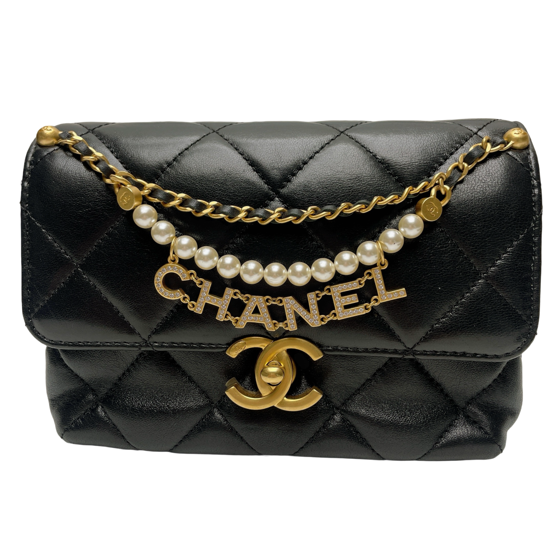 CHANEL 24A PEARL FLAP BAG
