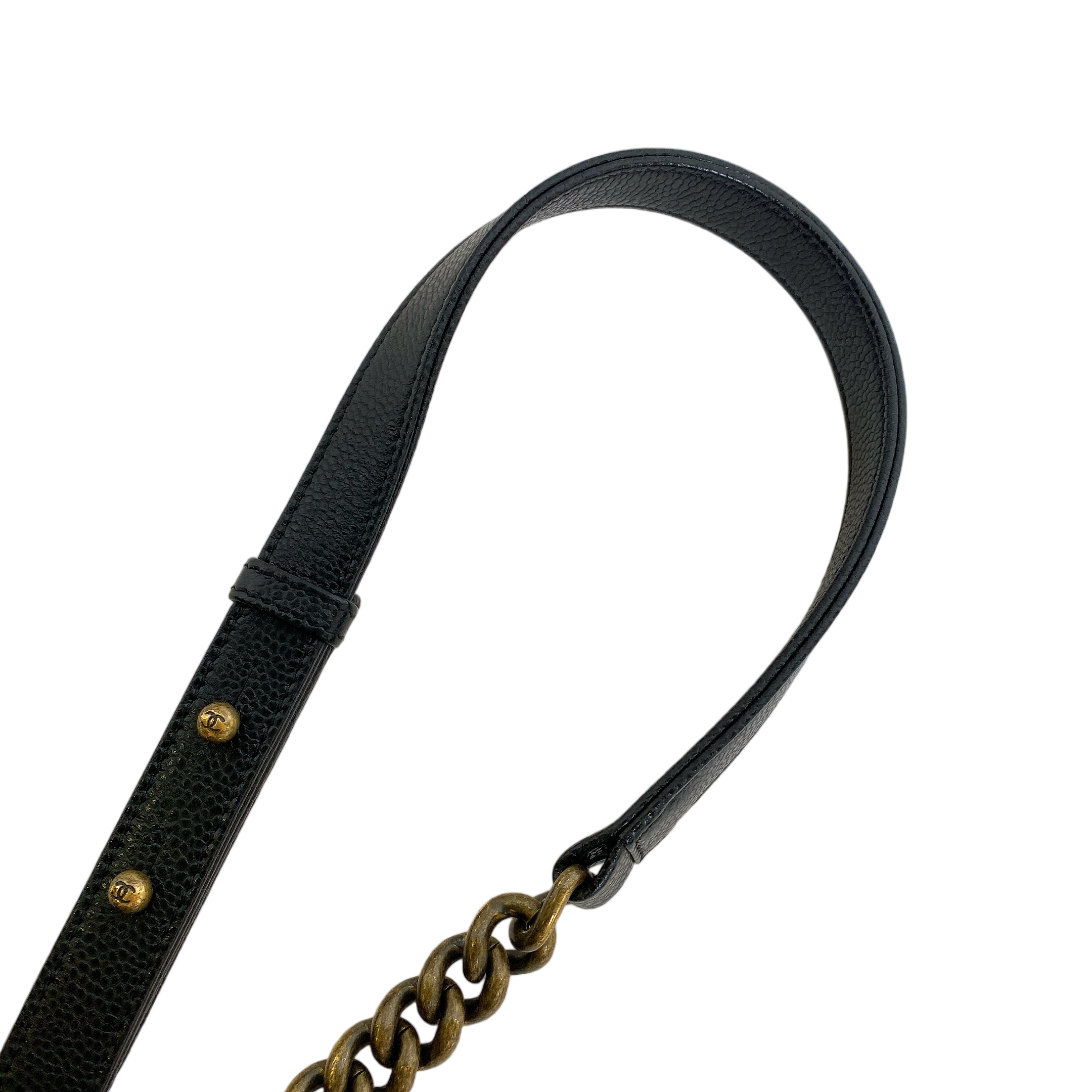 CHANEL LE BOY MEDIUM IN BLACK
