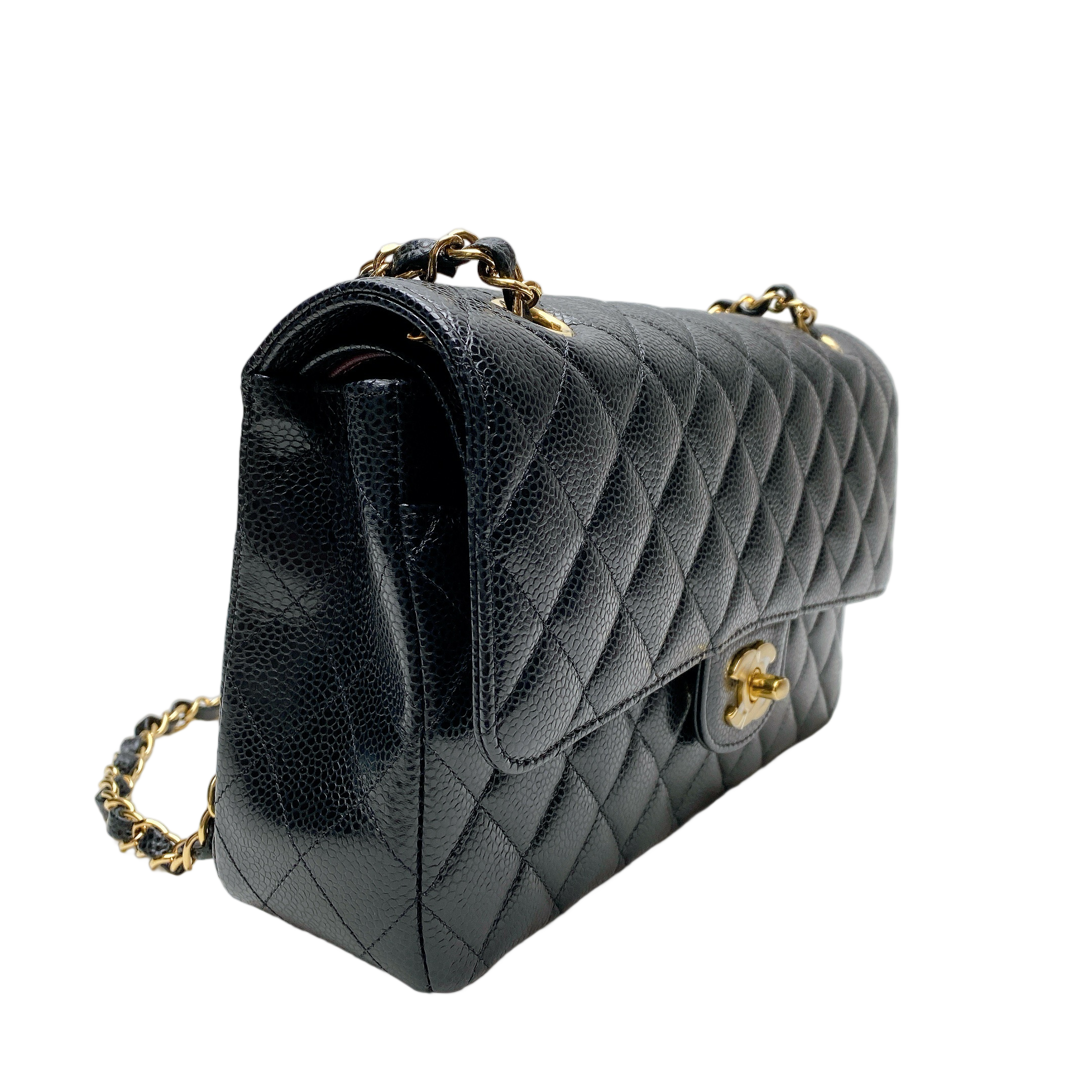 CHANEL CF MEDIUM IN CAVIAR GHW