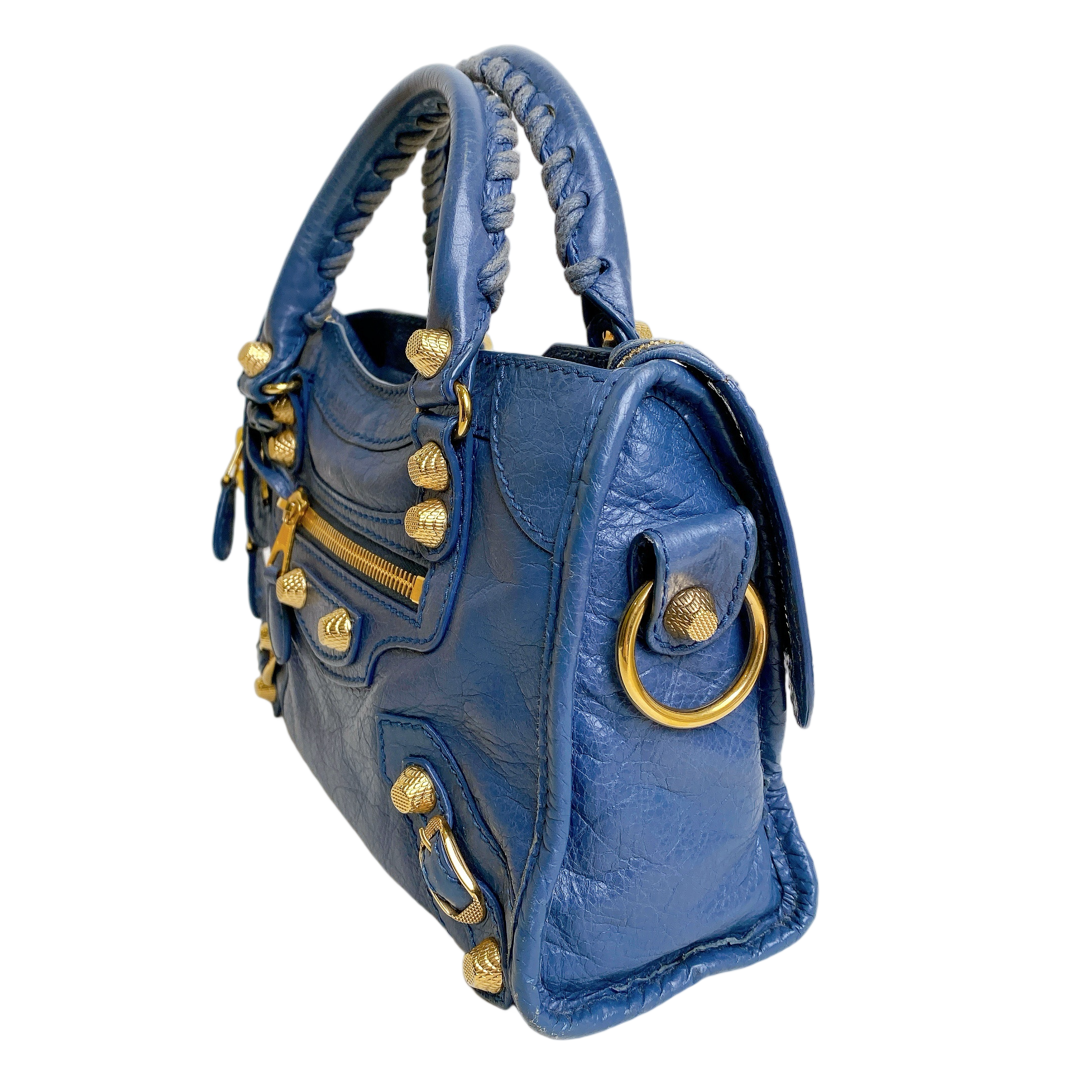 BALENCIAGA CITY MINI IN BLUE