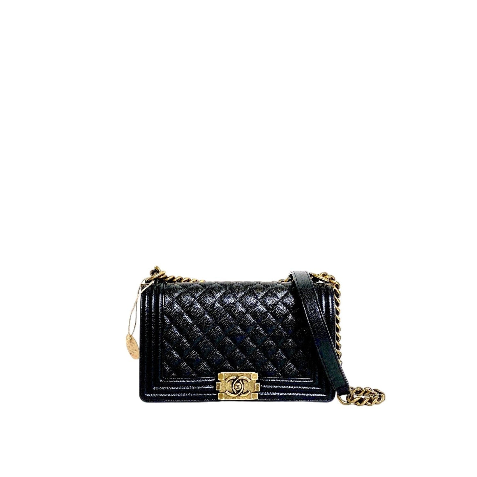 CHANEL LE BOY MEDIUM IN BLACK
