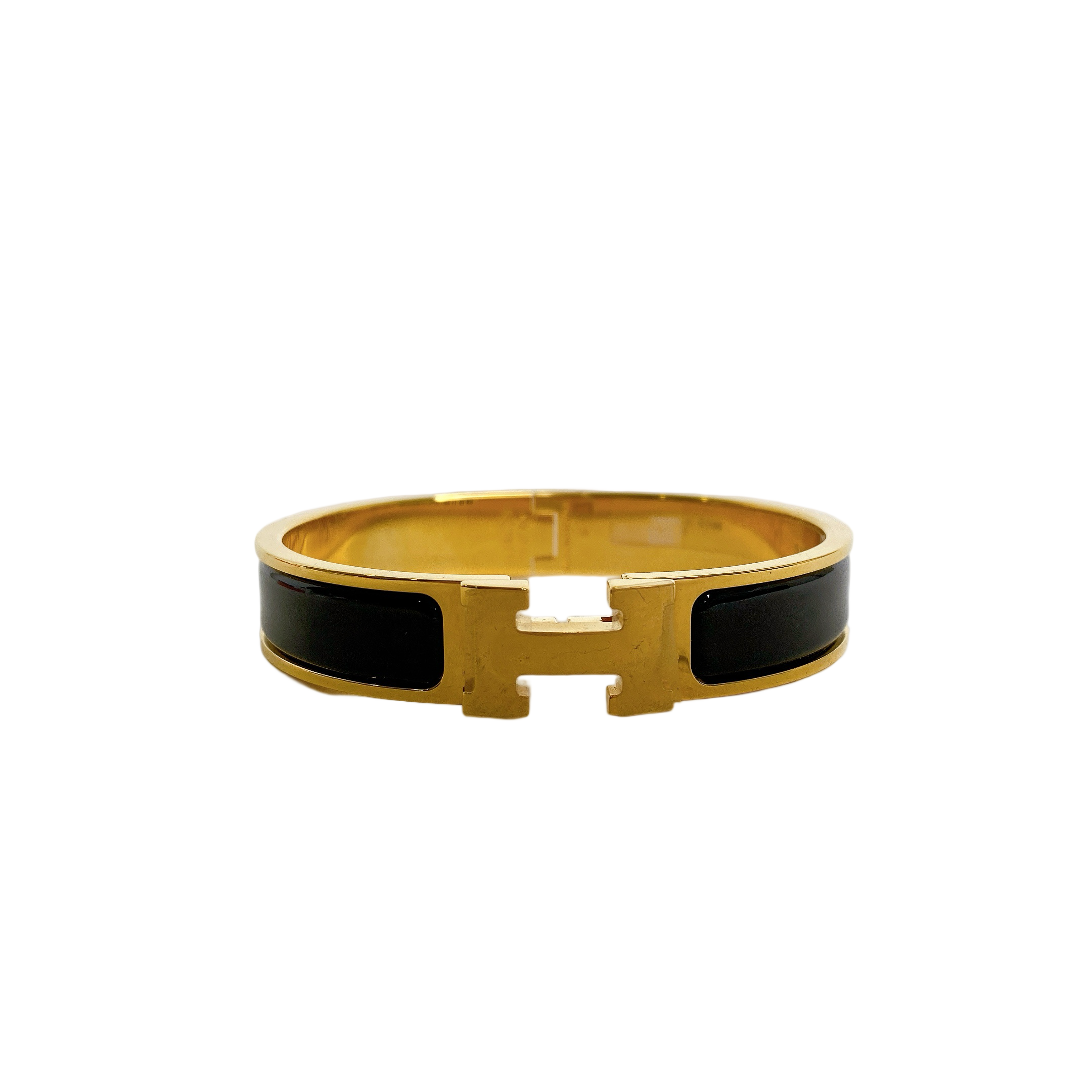 HERMES BRACELET BLACK GHW