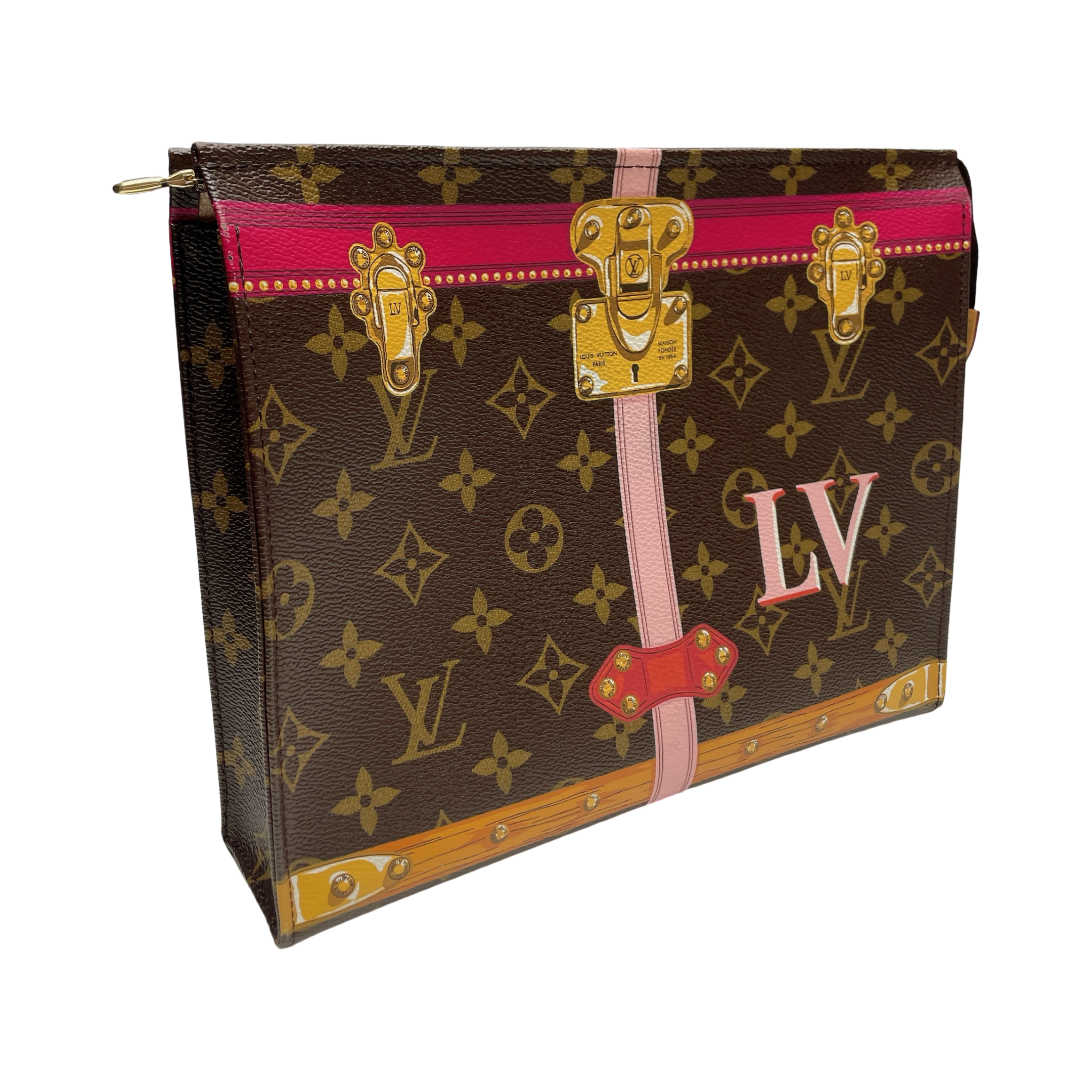LV SUMMER TRUNK TOILETRY POUCH 26